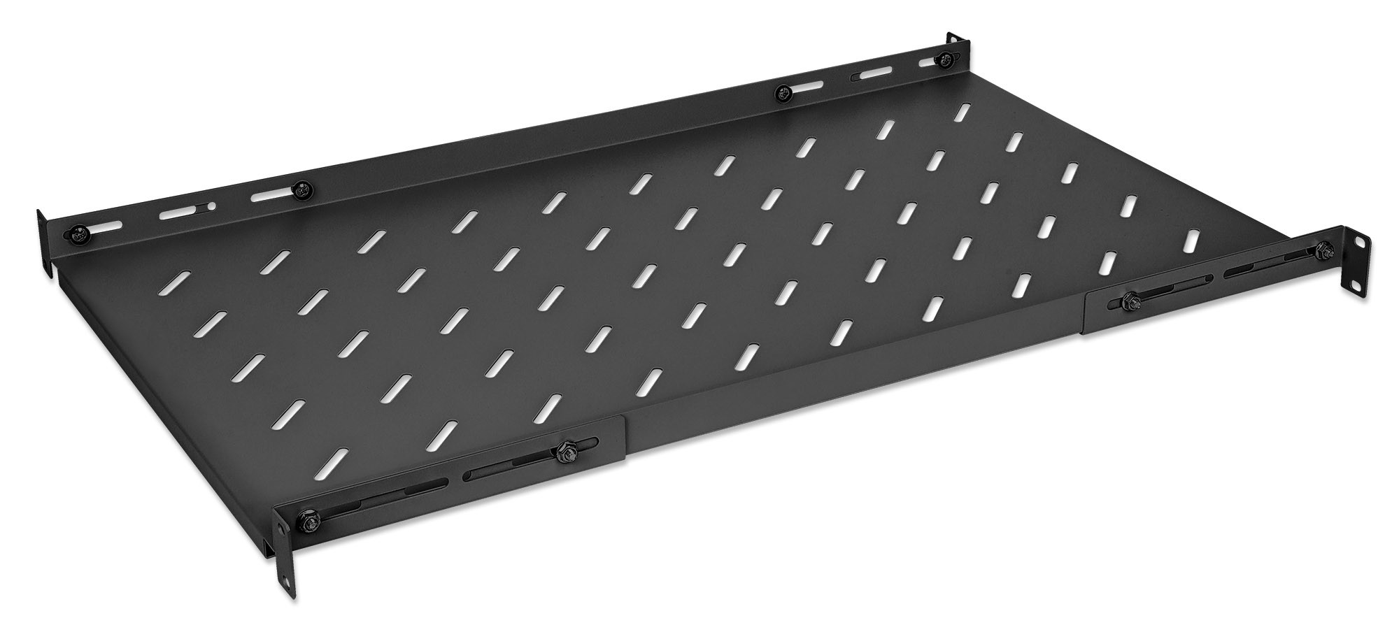 Intellinet Étagère fixe réglable 19", 1U, profondeur 750 mm, rails