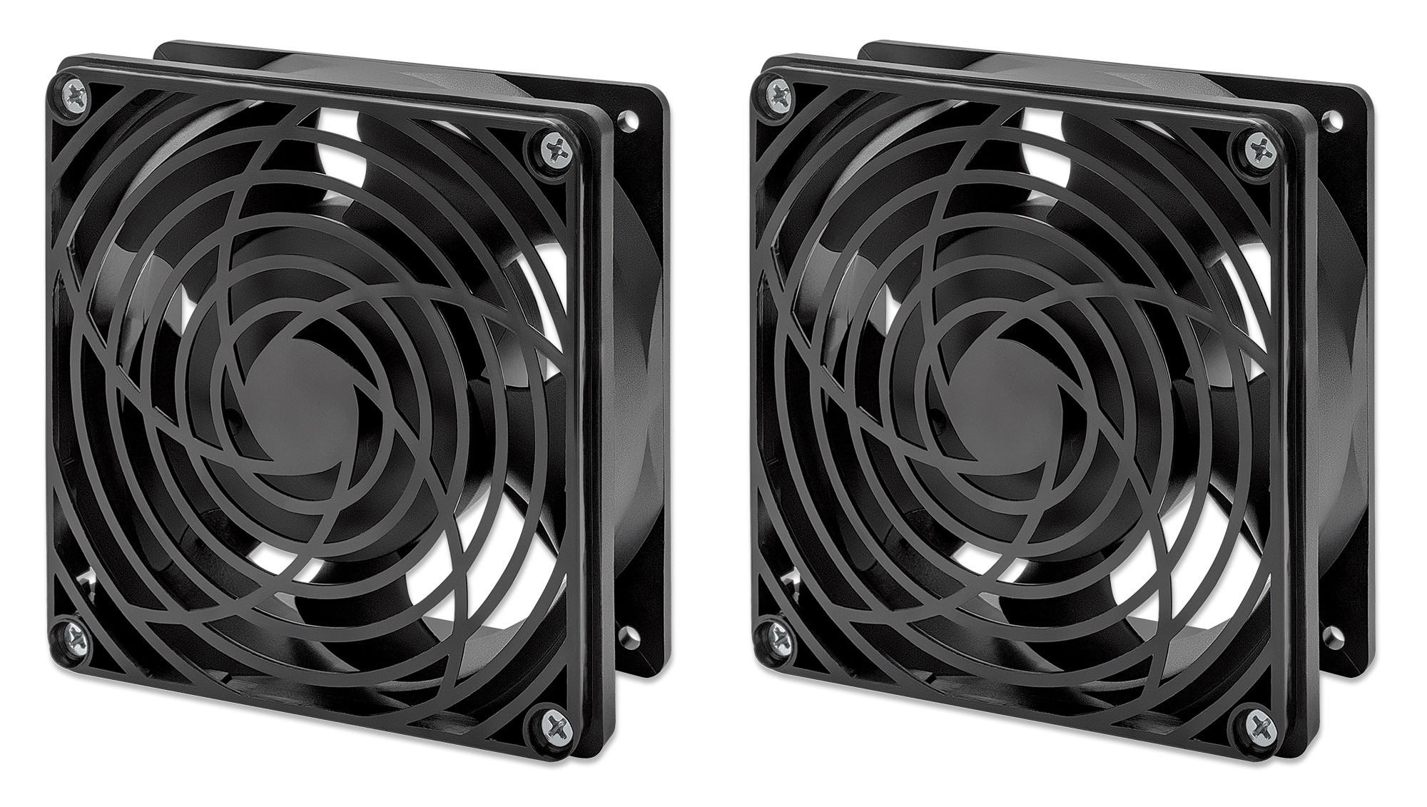 INTELLINET 2-Fan Ventilation Unit for 19 Inch Wallmount Cabinets Roof-