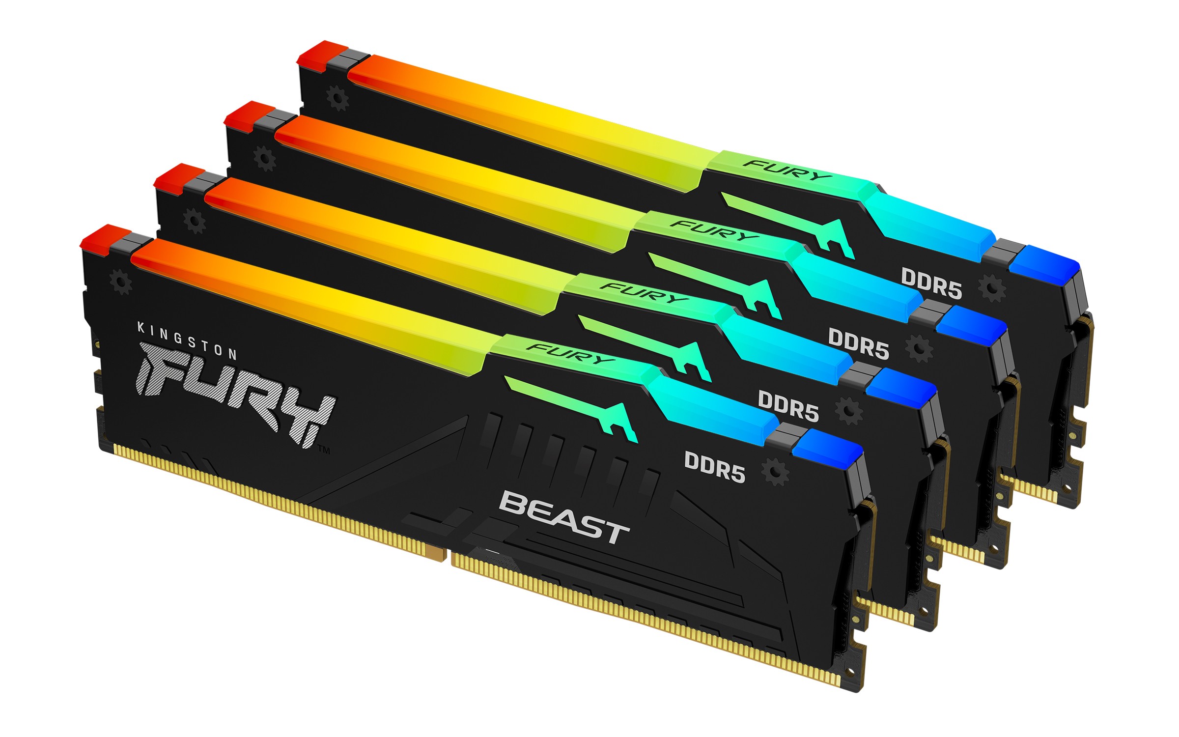 KINGSTON FURY Beast 128GB 5200MT/s DDR5 CL40 DIMM Kit of 4 RGB XMP