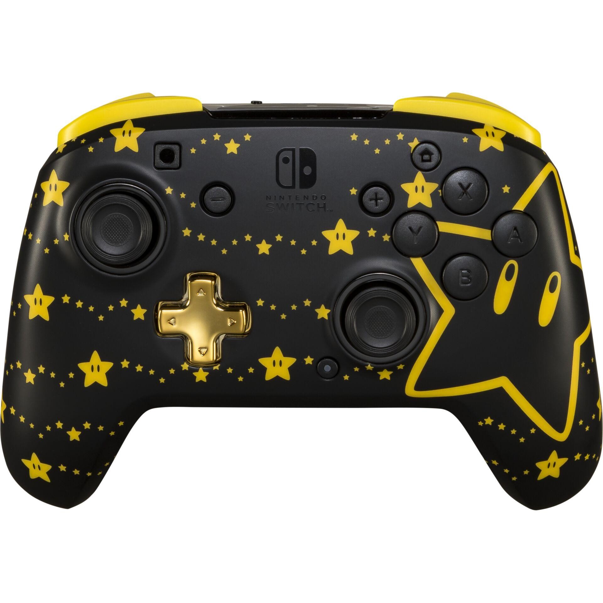 PDP REMATCH GLOW Noir, Jaune Manette de jeu Analogique/Numérique