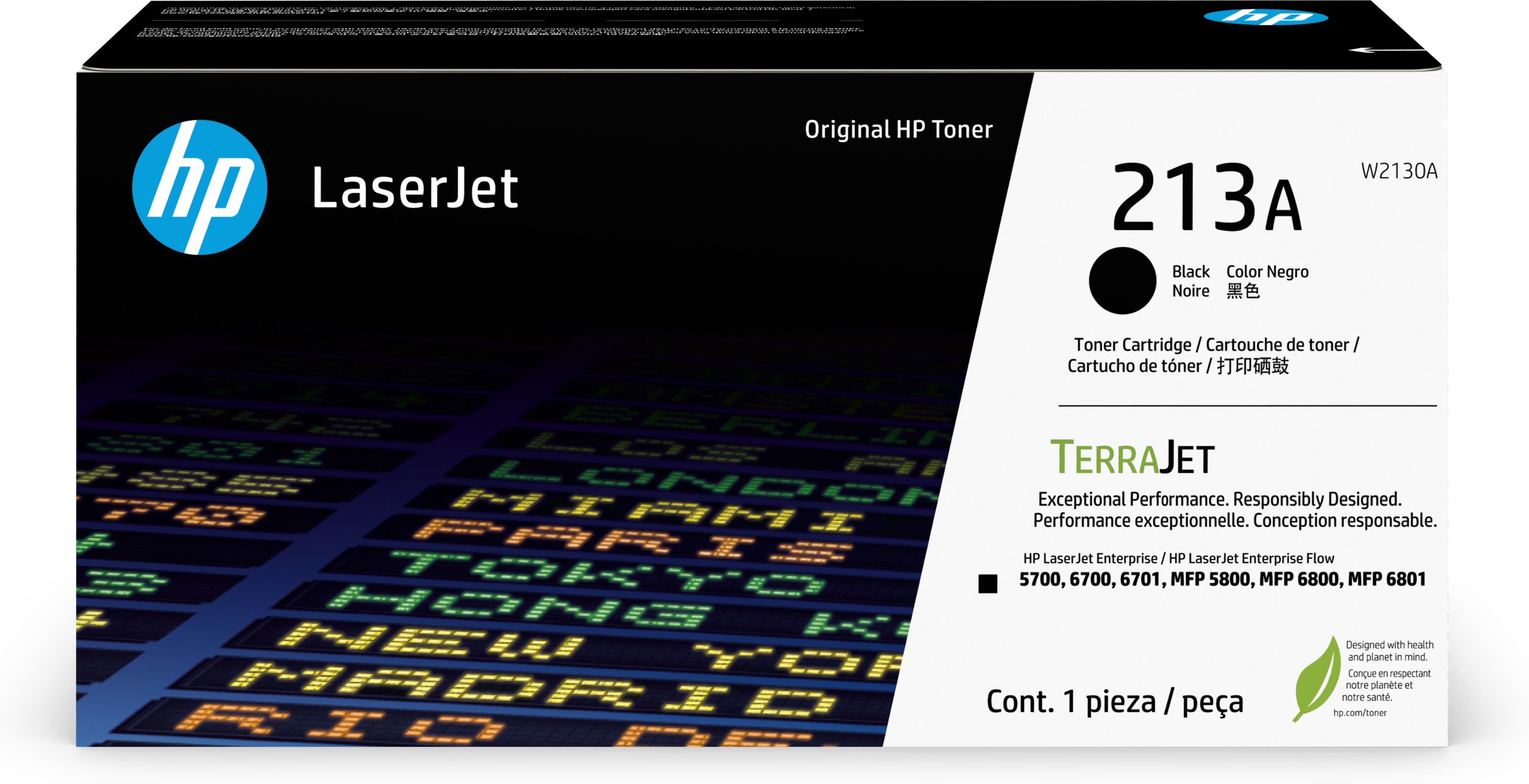 HP 213A Black Original LaserJet Toner Cartridge - HP 213A Black