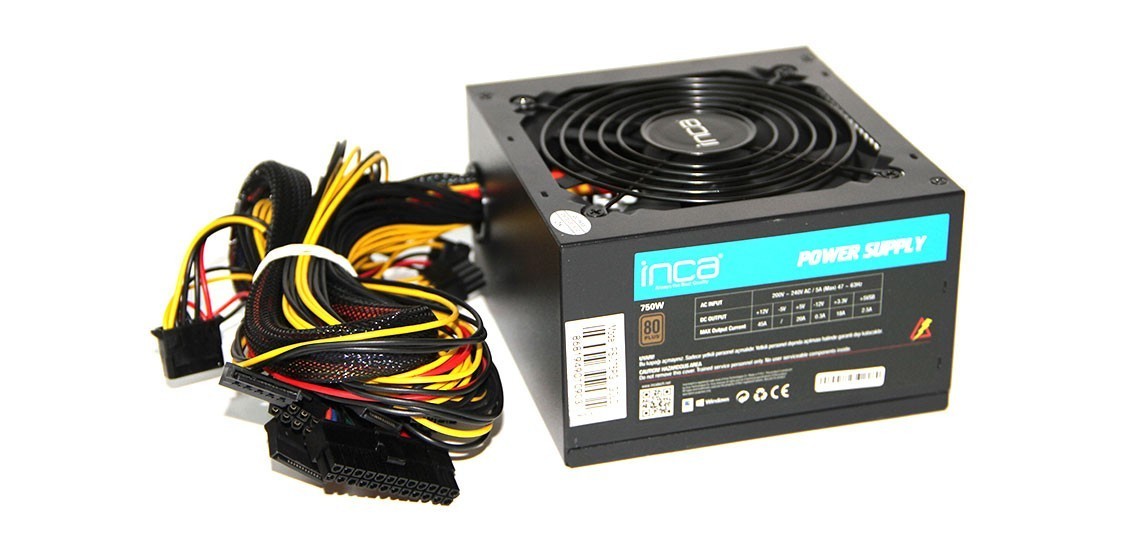 Inca IPS-075PB power supply unit 750 W 20+4 pin ATX ATX Black - Inca