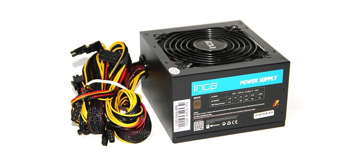 Inca IPS-065PB alimentatore per computer 650 W 20+4 pin ATX ATX Nero -