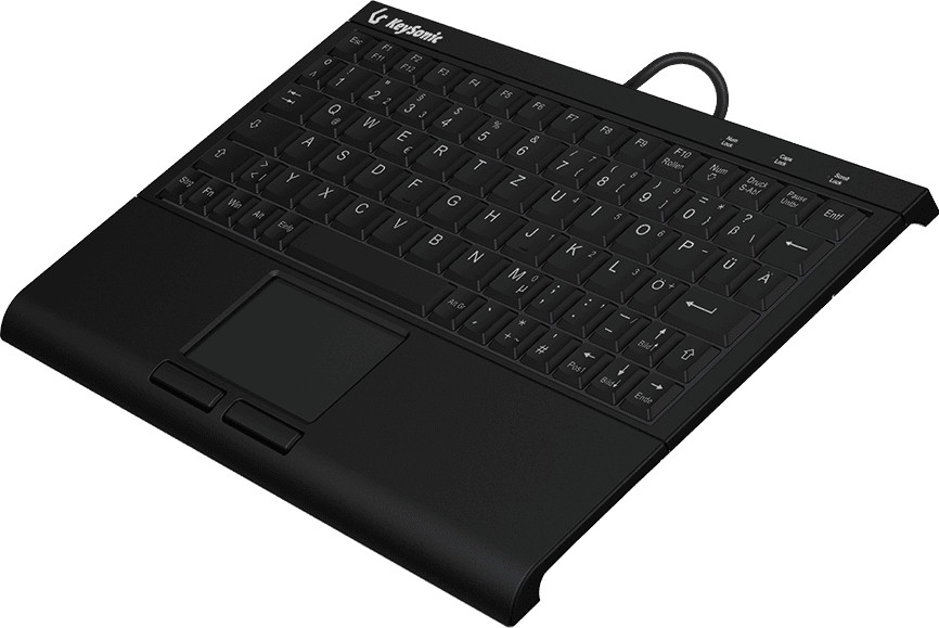 KeySonic KSK-3211ELU (DE) keyboard Home USB QWERTZ German Black -