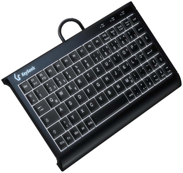 KeySonic KSK-3011ELC (DE) tastiera Casa USB QWERTZ Tedesco Nero -