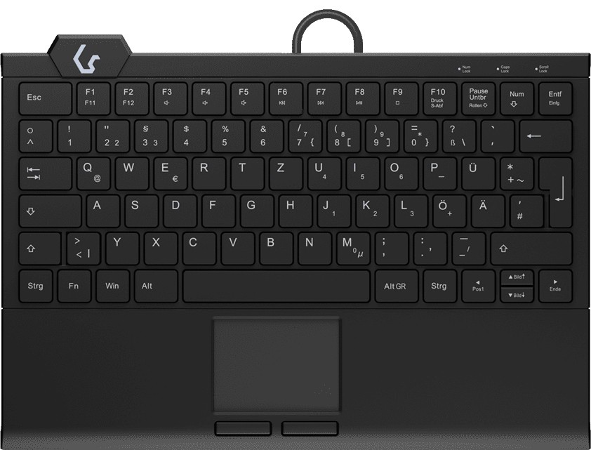 KeySonic KSK-5210ELU (DE) keyboard Home USB QWERTZ German Black -