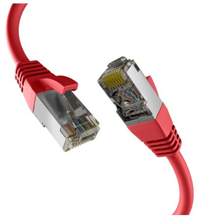 EFB RJ45 Patchkabel S/FTP PIMF Cat8.1 20.00m rot