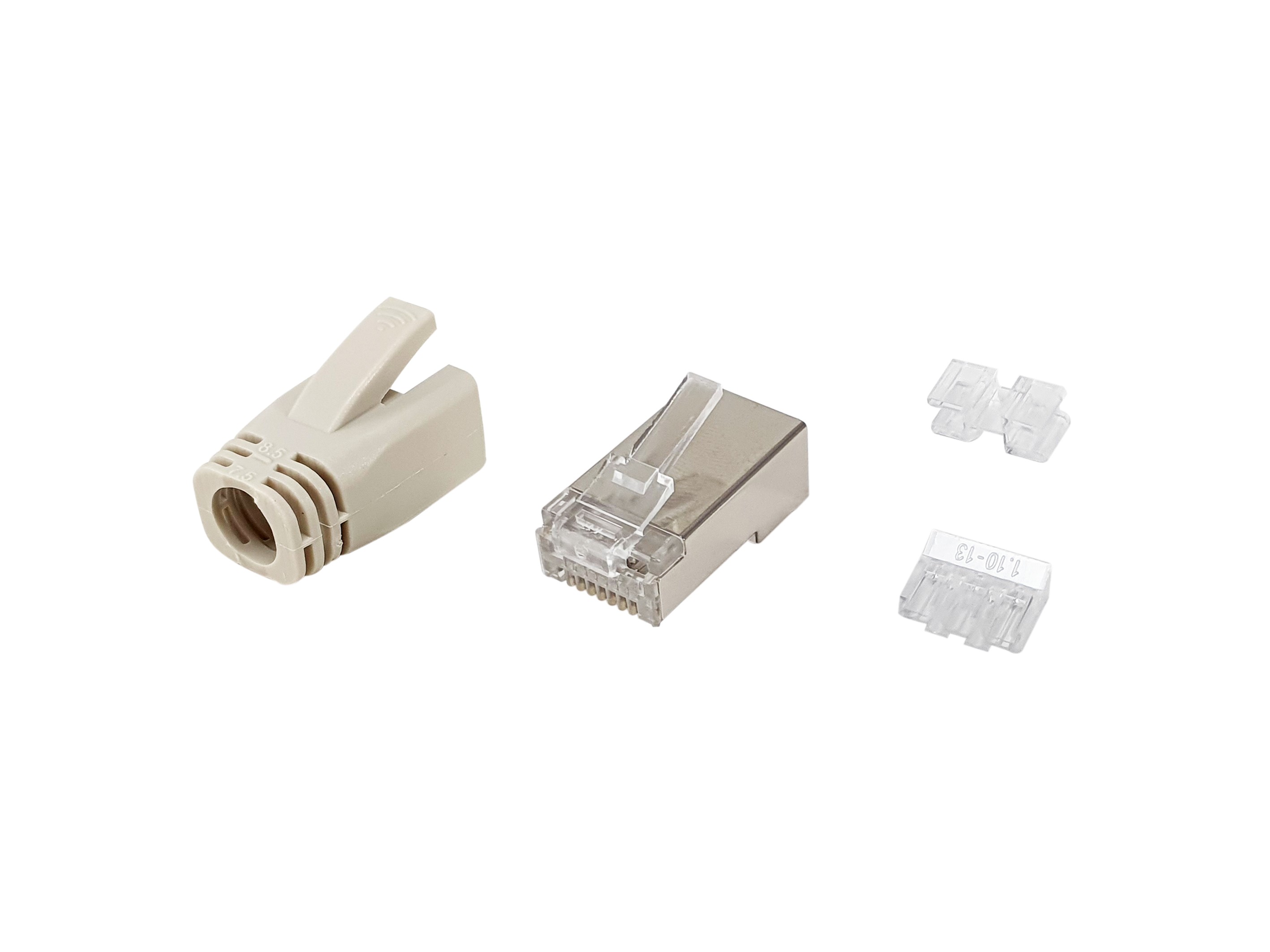 Equip 121182 connecteur de fils RJ-45 Acier inoxydable, Transparent,