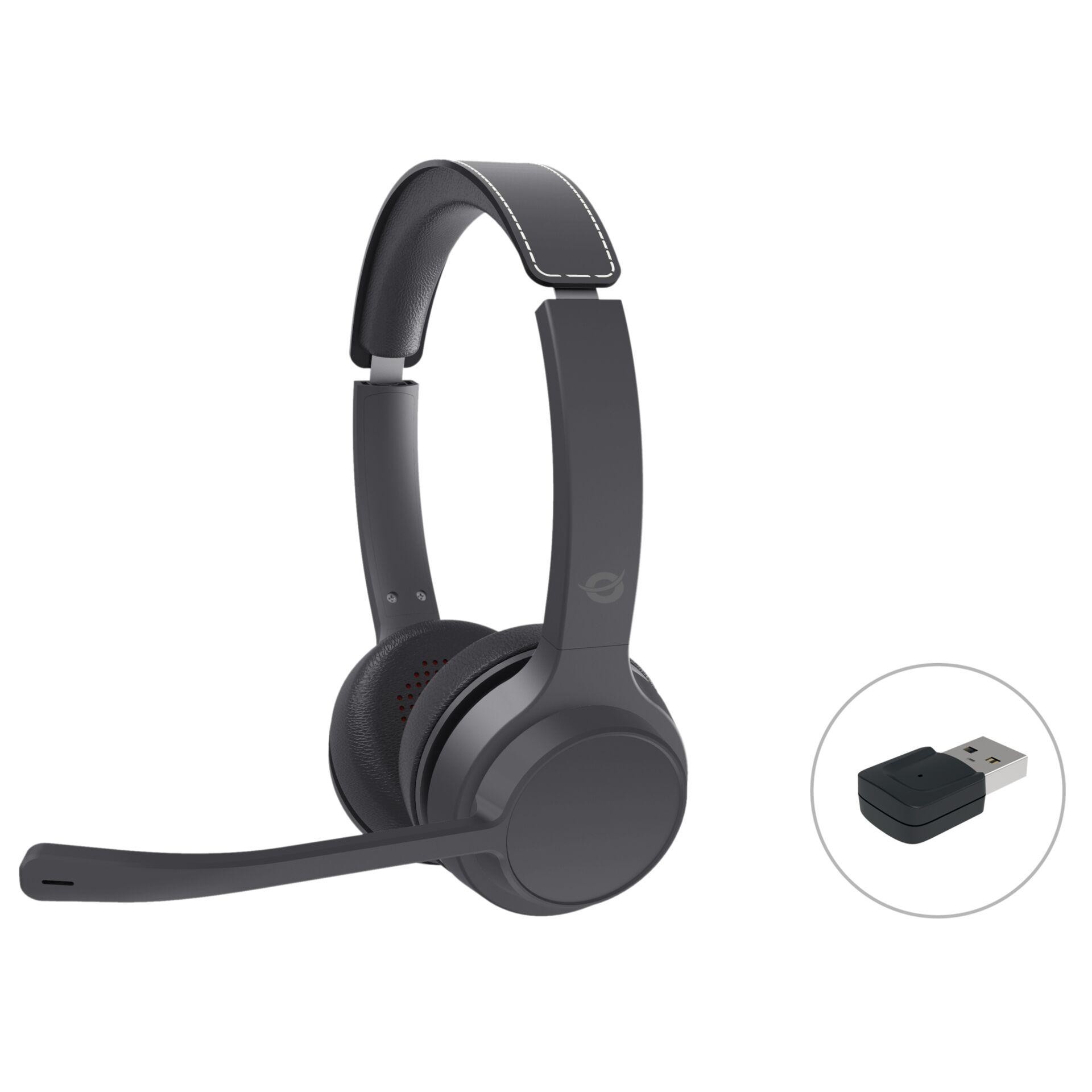 Conceptronic POLONA04BA Bluetooth Stereo Headset with USB Audio