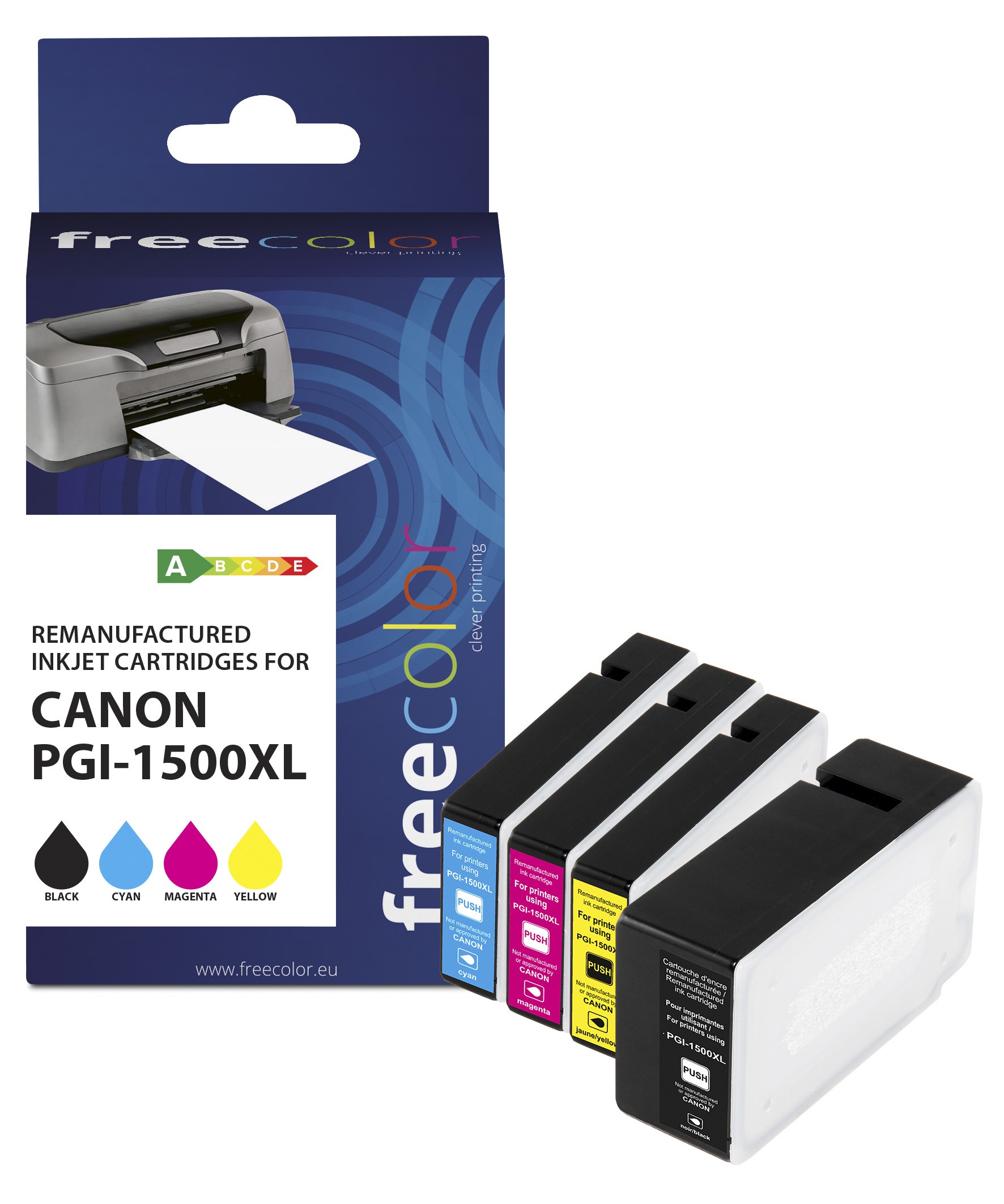 Freecolor K10404F7 ink cartridge 4 pc(s) Compatible High (L) Yield