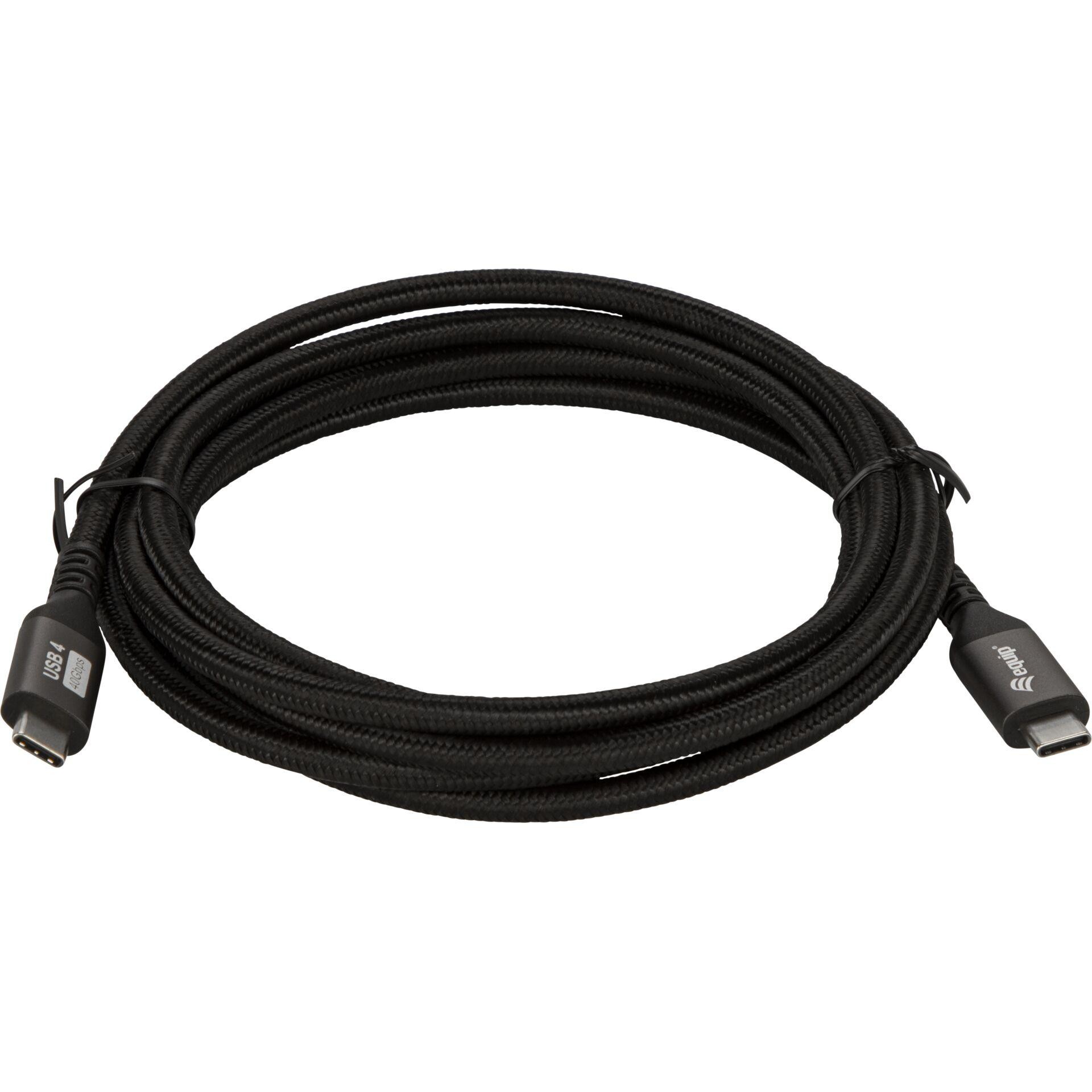 Equip USB 4 Gen 3 C to C Cable, M/M, 2.0m, PD3.1 240W, 8K/60Hz,