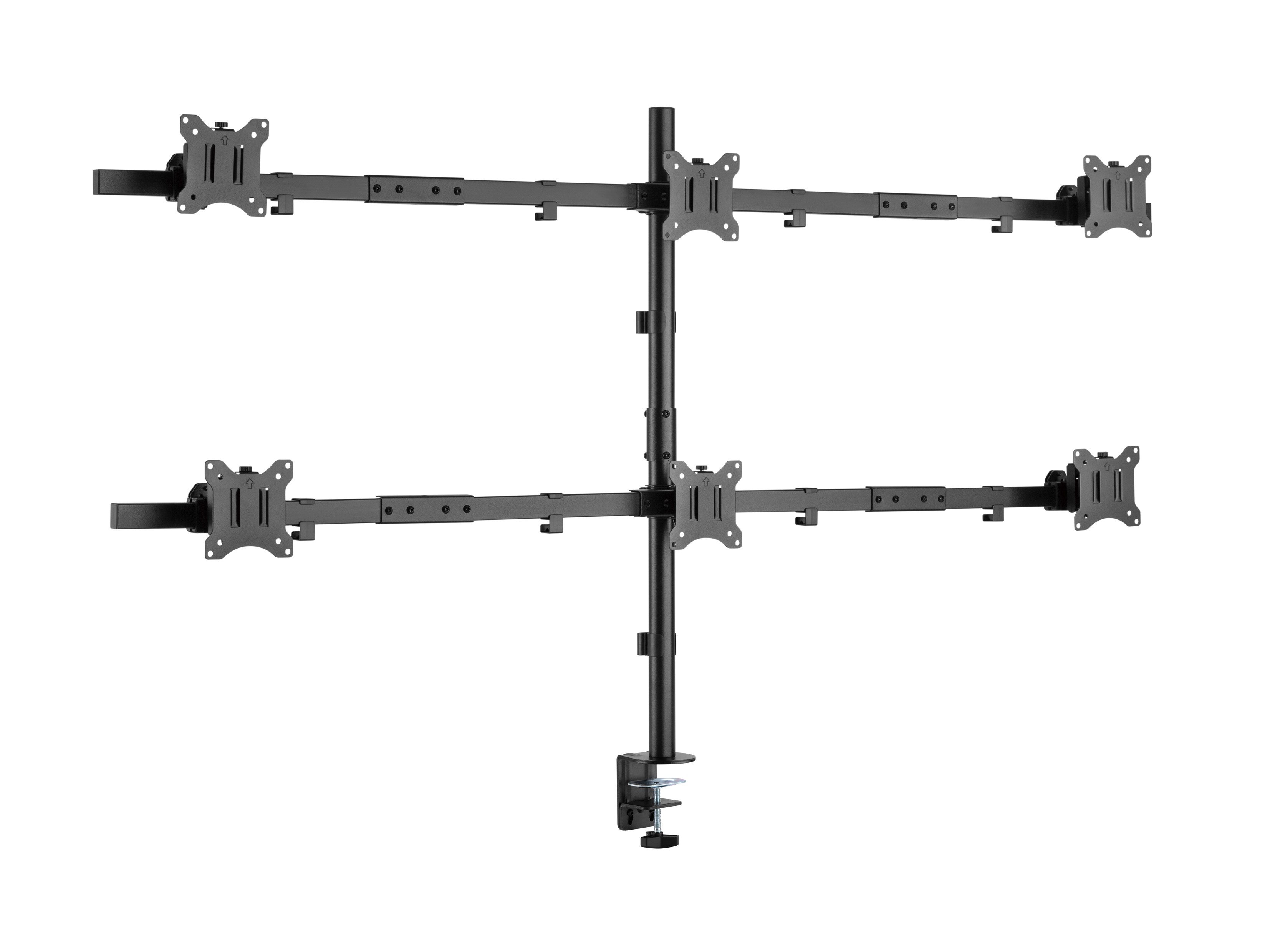 Equip 17"-32" Articulating 6 Monitor Desk Mount Bracket - Equip 17"-