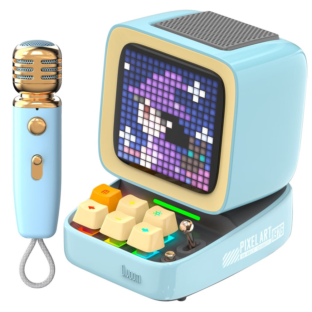 Divoom Ditoo-Mic Mini Mono portable speaker Blue 15 W - Divoom Ditoo-