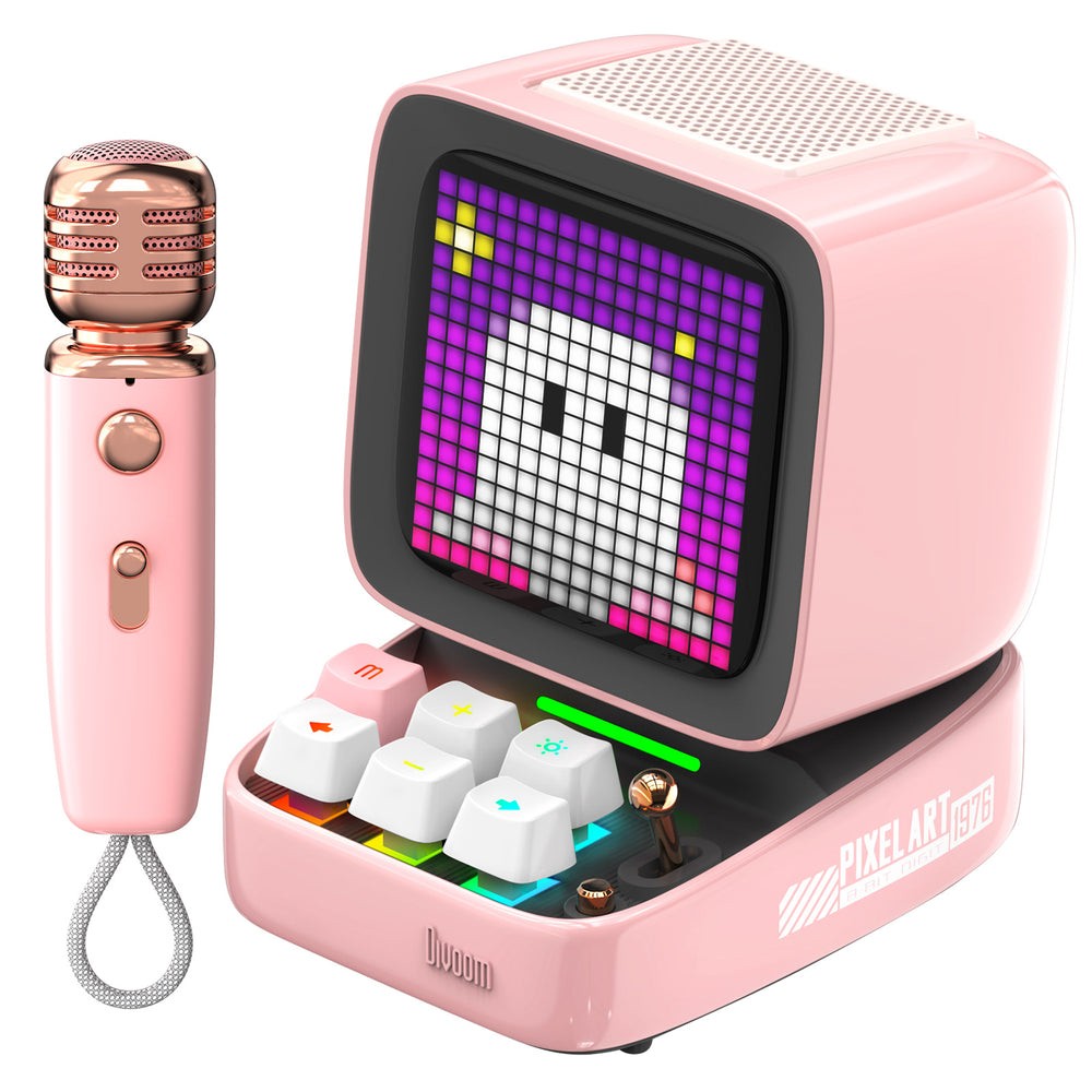 Divoom Ditoo-Mic Mini Mono portable speaker Pink 15 W - Divoom Ditoo-