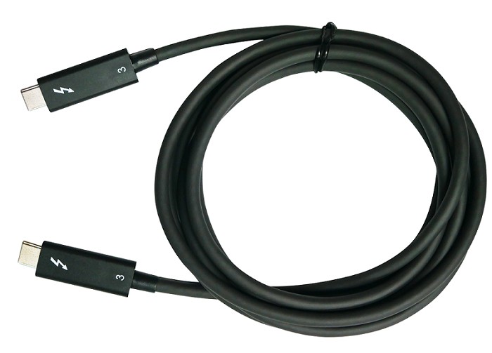 QNAP CAB-TBT315M-40G Thunderbolt cable 1.5 m 40 Gbit/s Black - QNAP