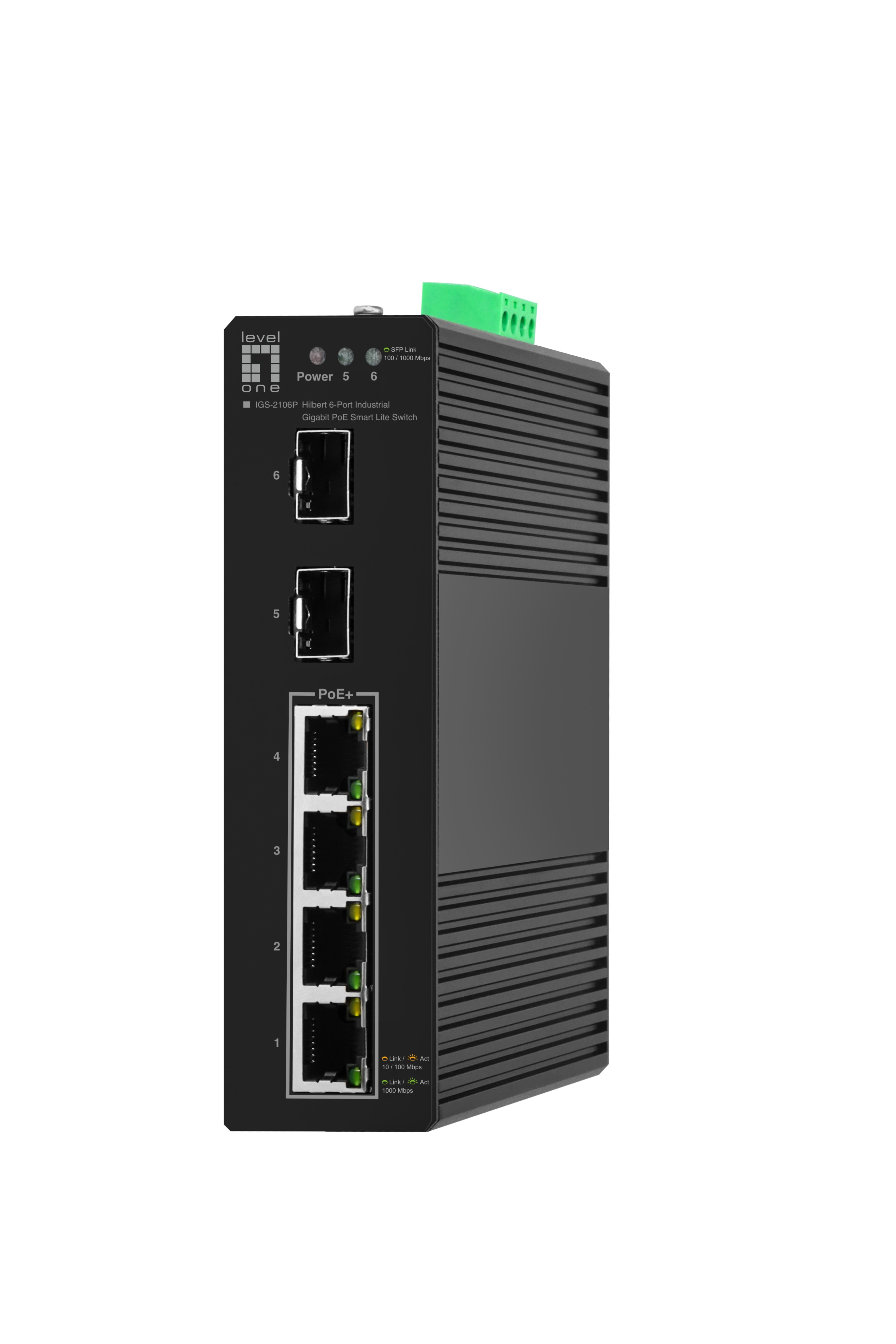 LevelOne IGS-2106P commutateur réseau Géré L2 Gigabit Ethernet (10/