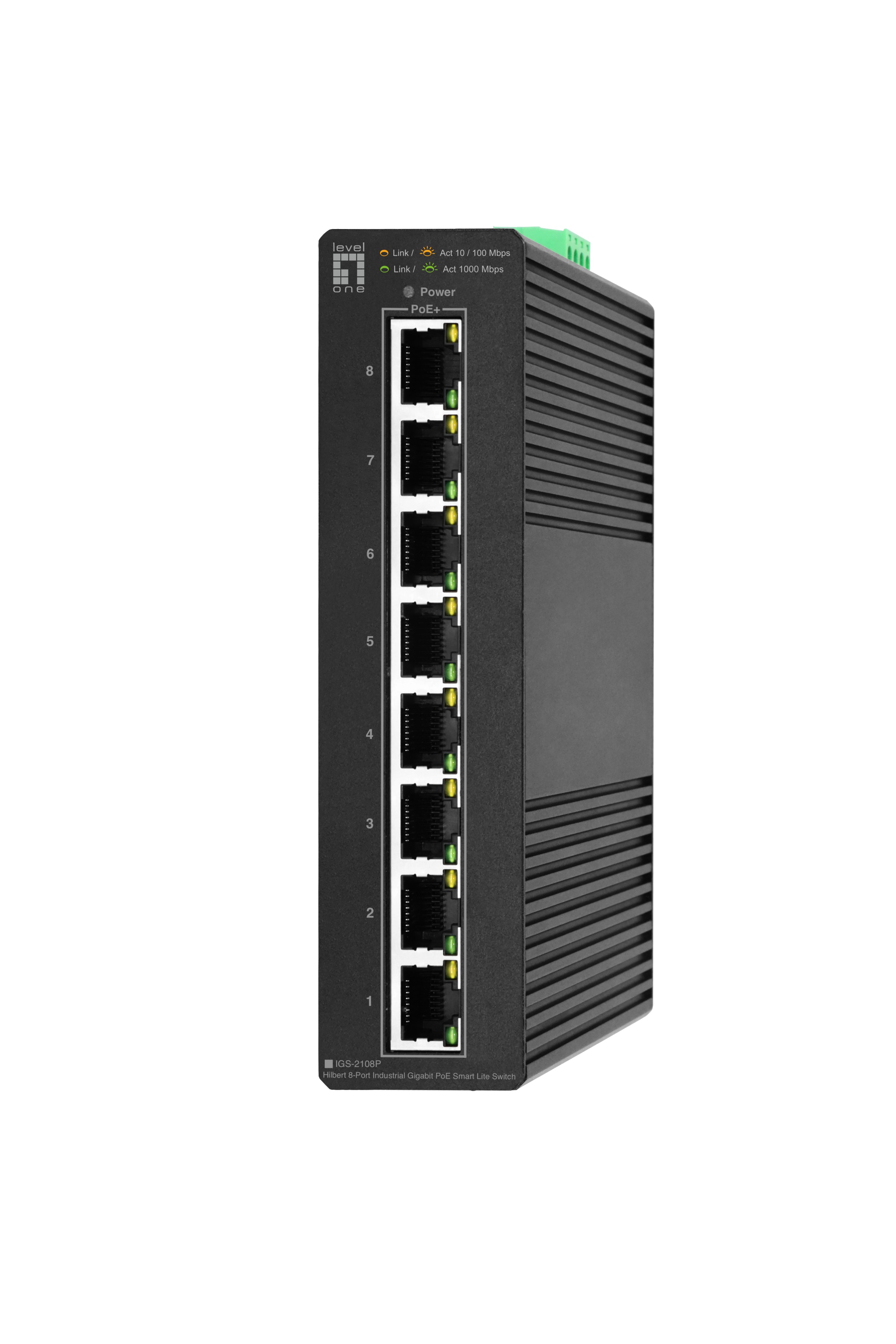 LevelOne IGS-2108P commutateur réseau Géré L2 Gigabit Ethernet (10/