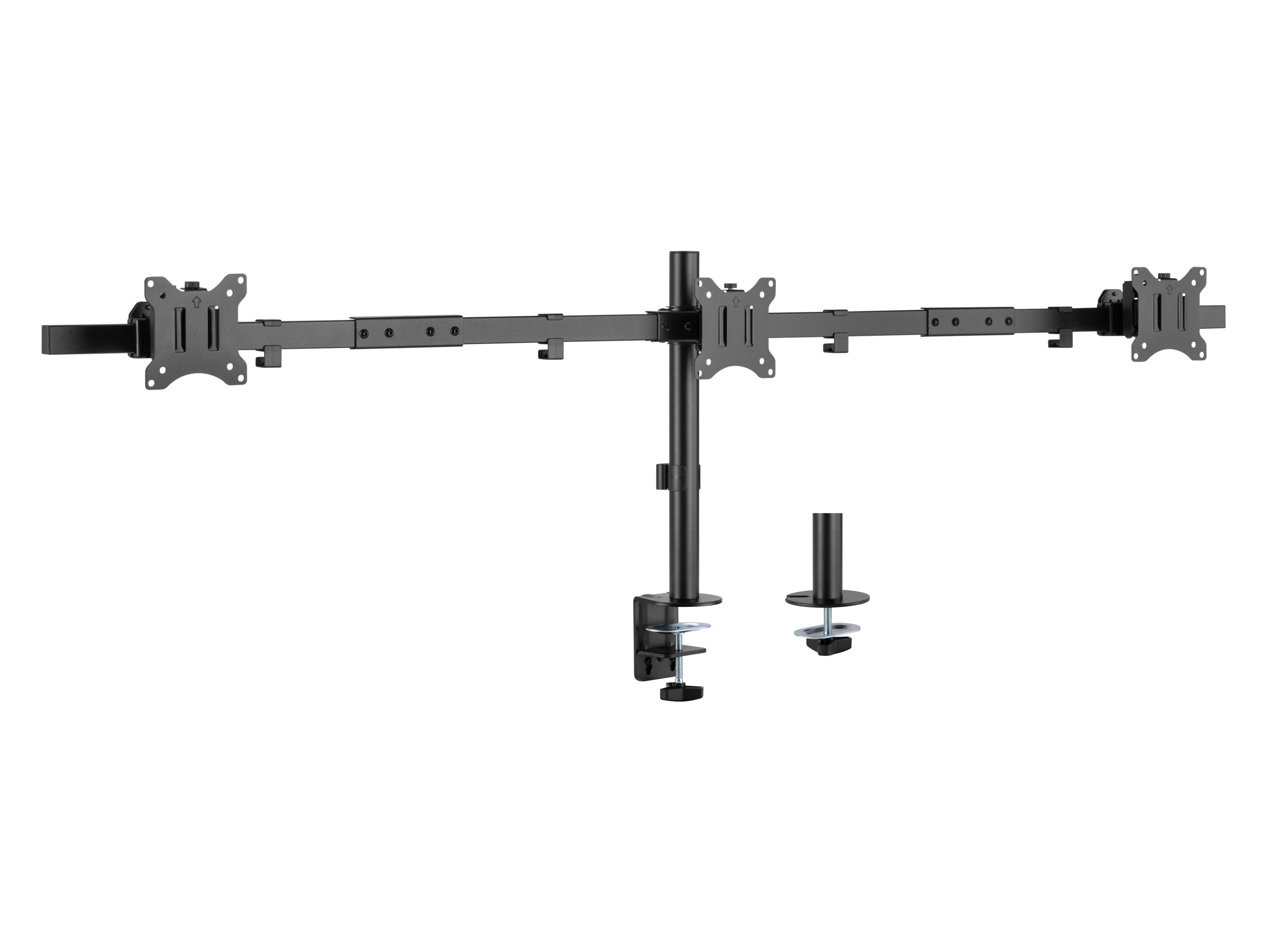 Equip 17"-32" Articulating Triple Monitor Desk Mount Bracket - Equip
