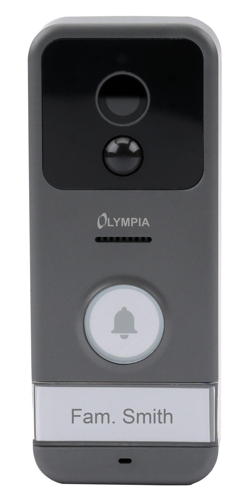 Olympia 6024 doorbell kit Black - Olympia 6024, Black, IP44, 100°, 5