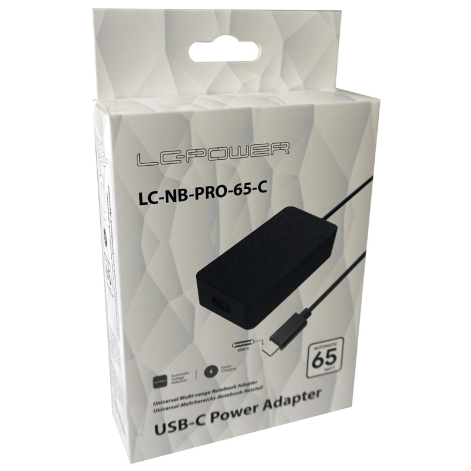 LC-Power LC Power GaN-Ladegerät LC-NB-GAN-65-C USB-C schwarz