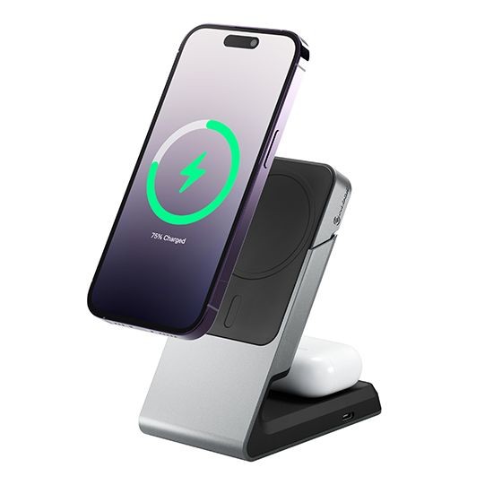 ALOGIC Matrix 2-in-1 Magnetic Charging Dock - Black - ALOGIC Matrix 2-