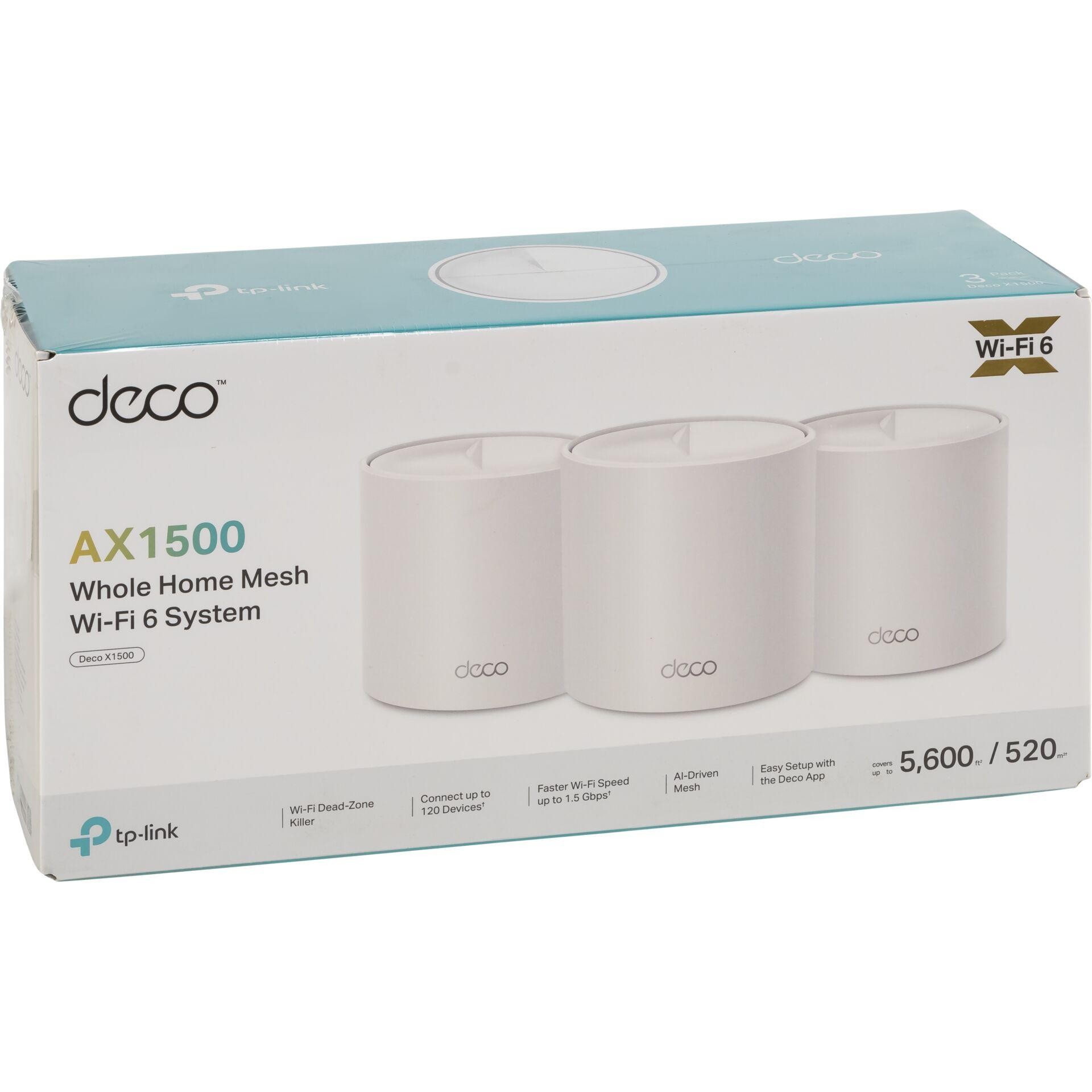 TP-Link AX1500 Whole Home Mesh Wi-Fi 6 System - TP-Link AX1500 Whole