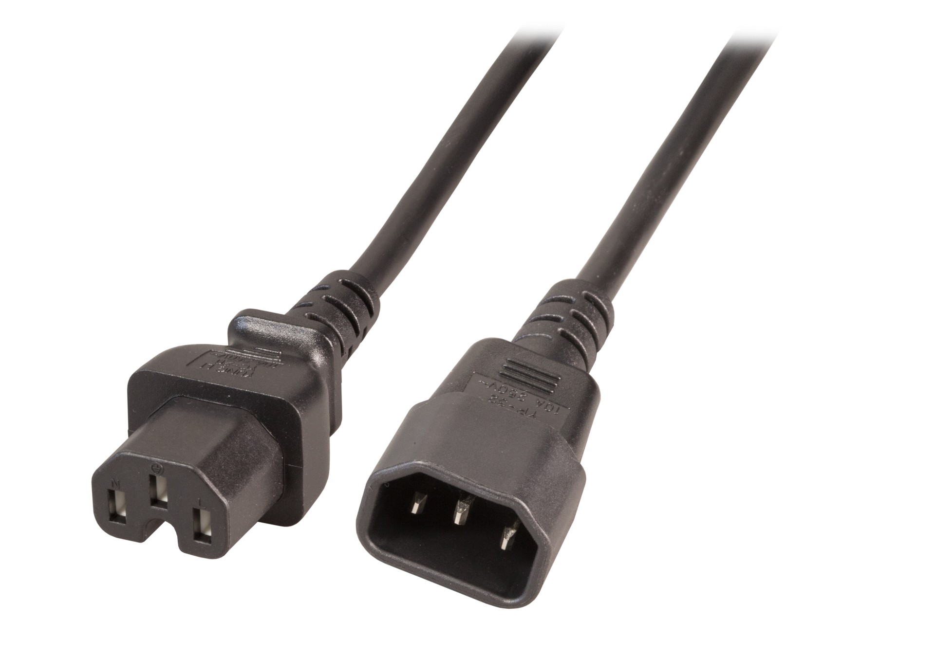 Sotel | EFB Elektronik EK585.1V2 power cable Black 1 m IEC C14 IEC C15