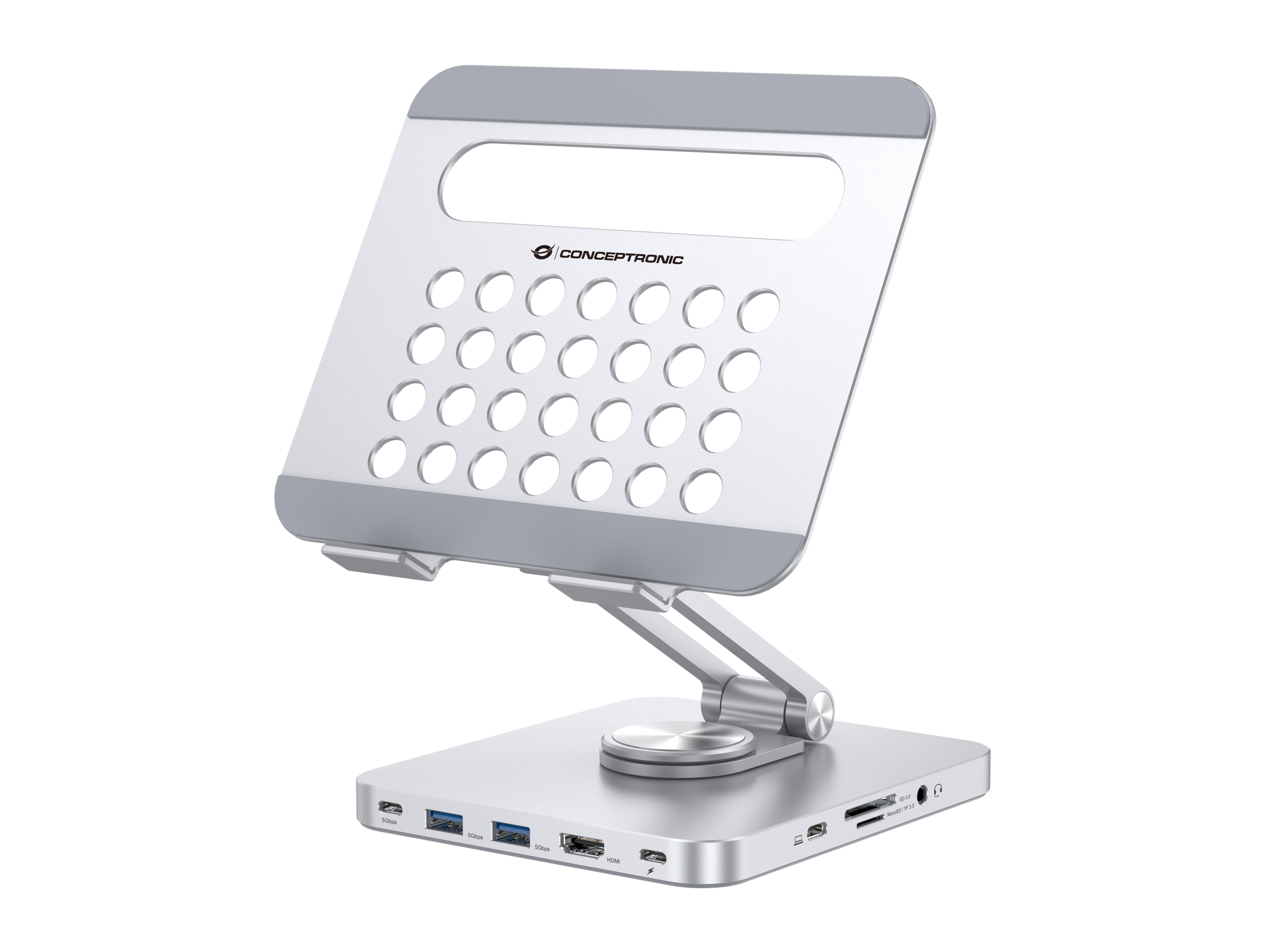 Conceptronic DONN26G - Conceptronic DONN26G, Multimedia stand, Silver,