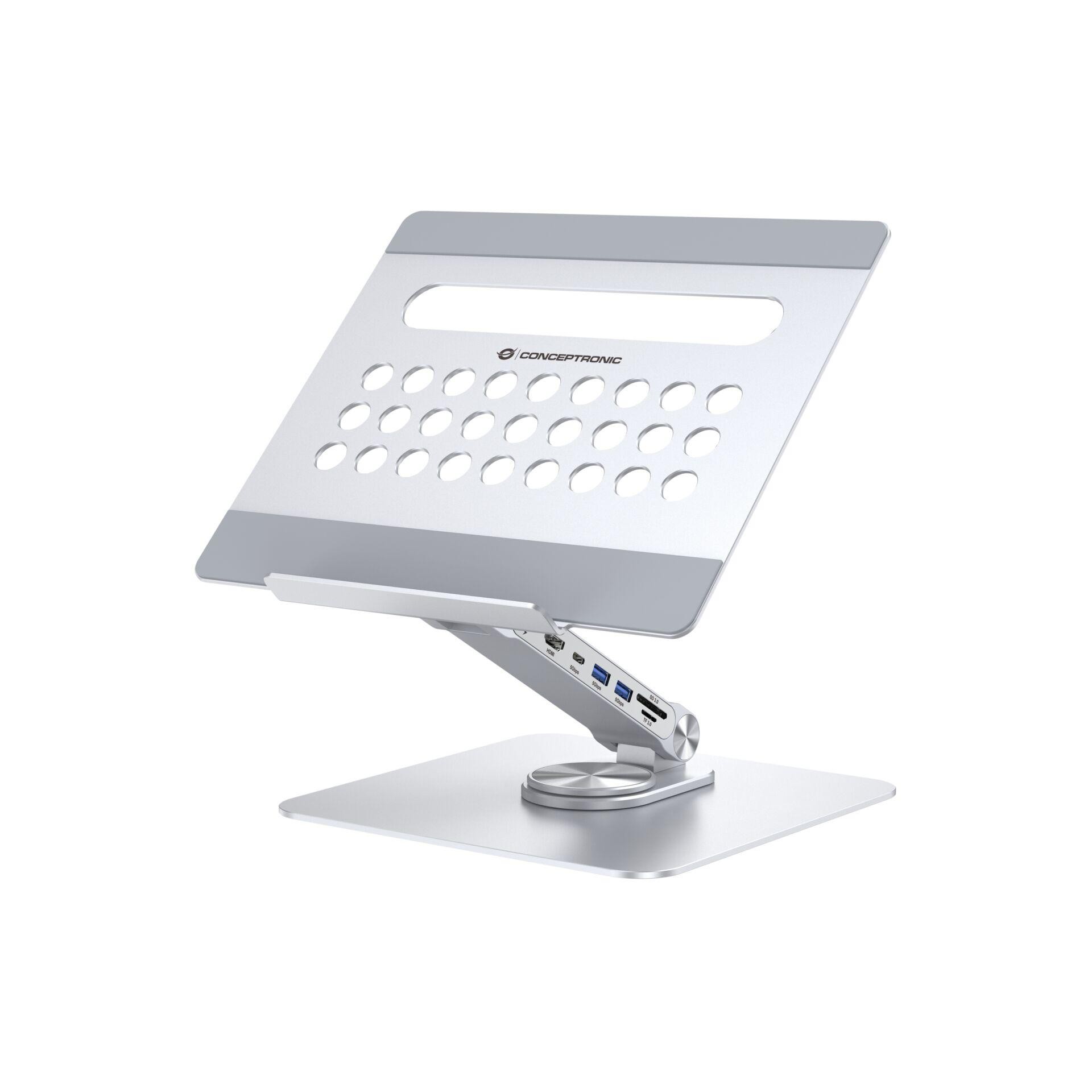 Conceptronic DONN27G - Conceptronic DONN27G, Laptop stand, Silver,