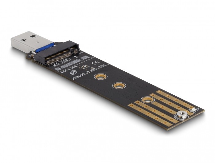 Delock Combo Konverter für M.2 NVMe PCIe oder SATA SSD mit USB 3.2