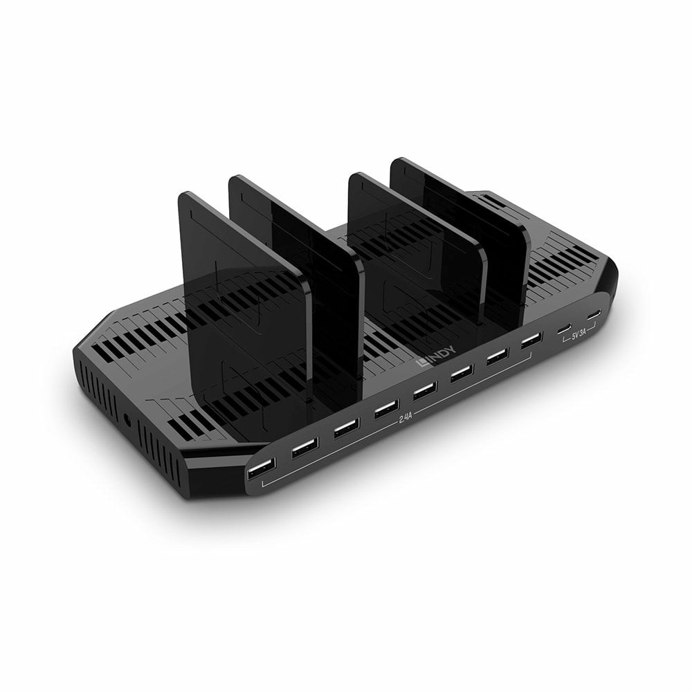 Lindy 120W 10 Port USB Charging Station - Lindy 120W 10 Port USB