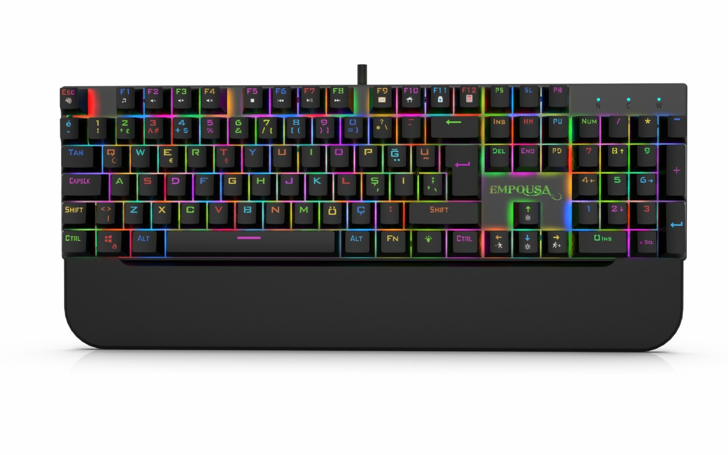 INCA Gaming Tastatur RGB/RedSwitch/USB 1.50m schwarz