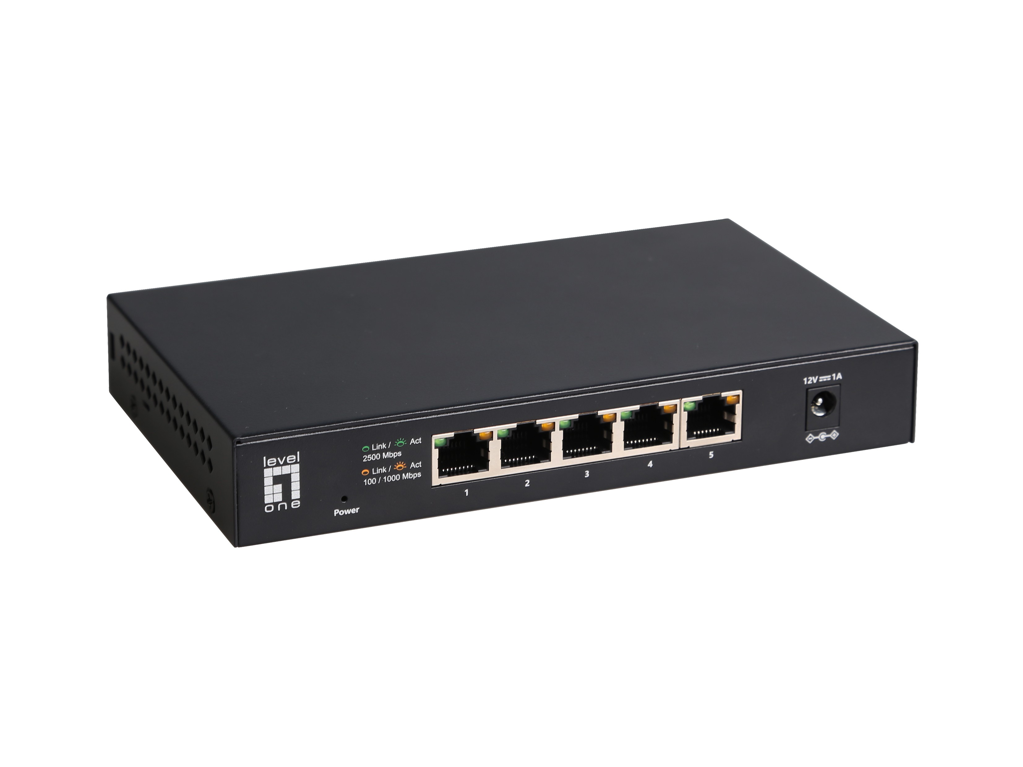 LevelOne 5-Port Unmanaged 2.5-Gigabit Ethernet Switch - LevelOne 5-