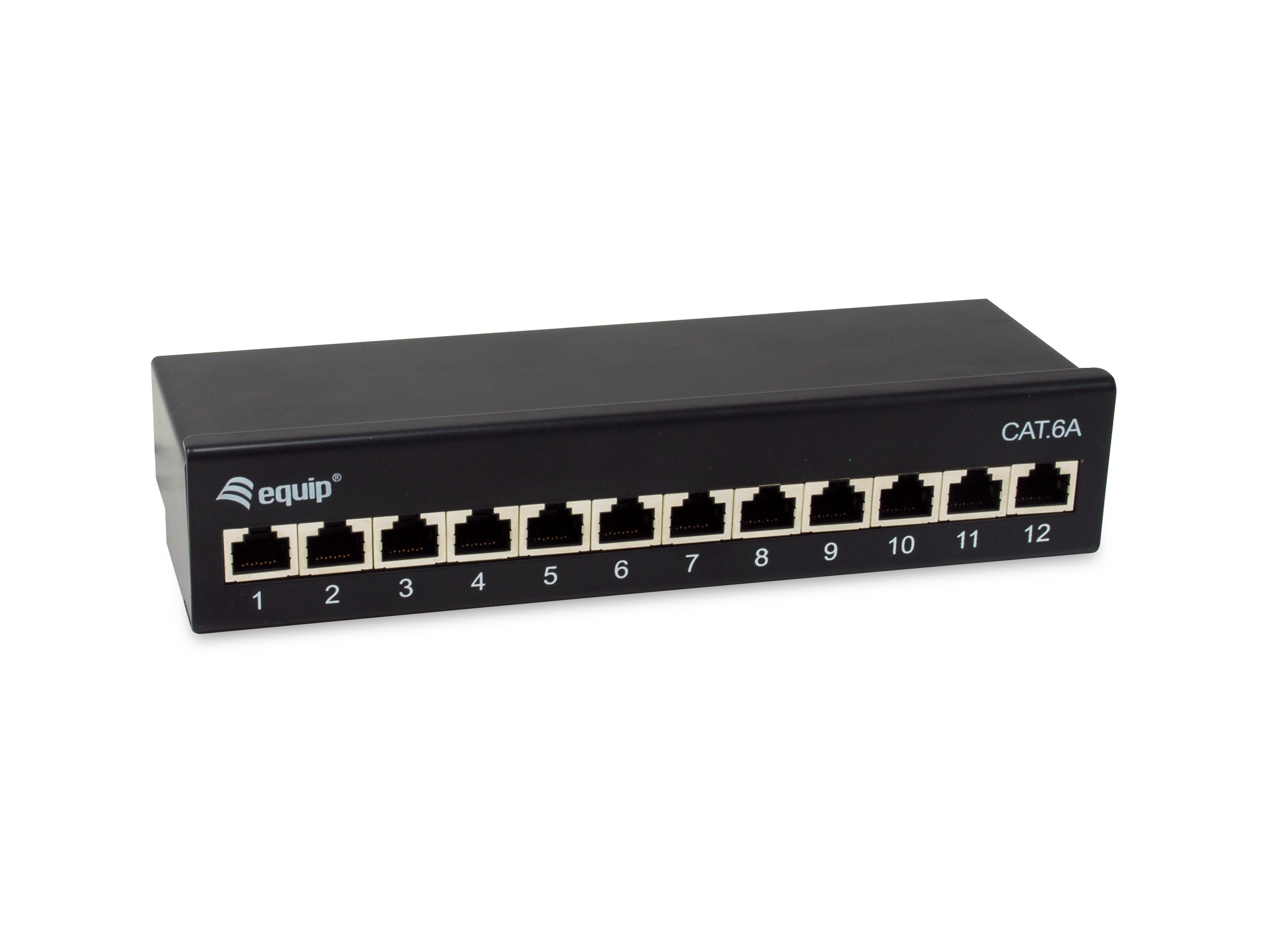 Equip Patchpanel 12x RJ45 Cat6A FTP 1HE Premium schwarz