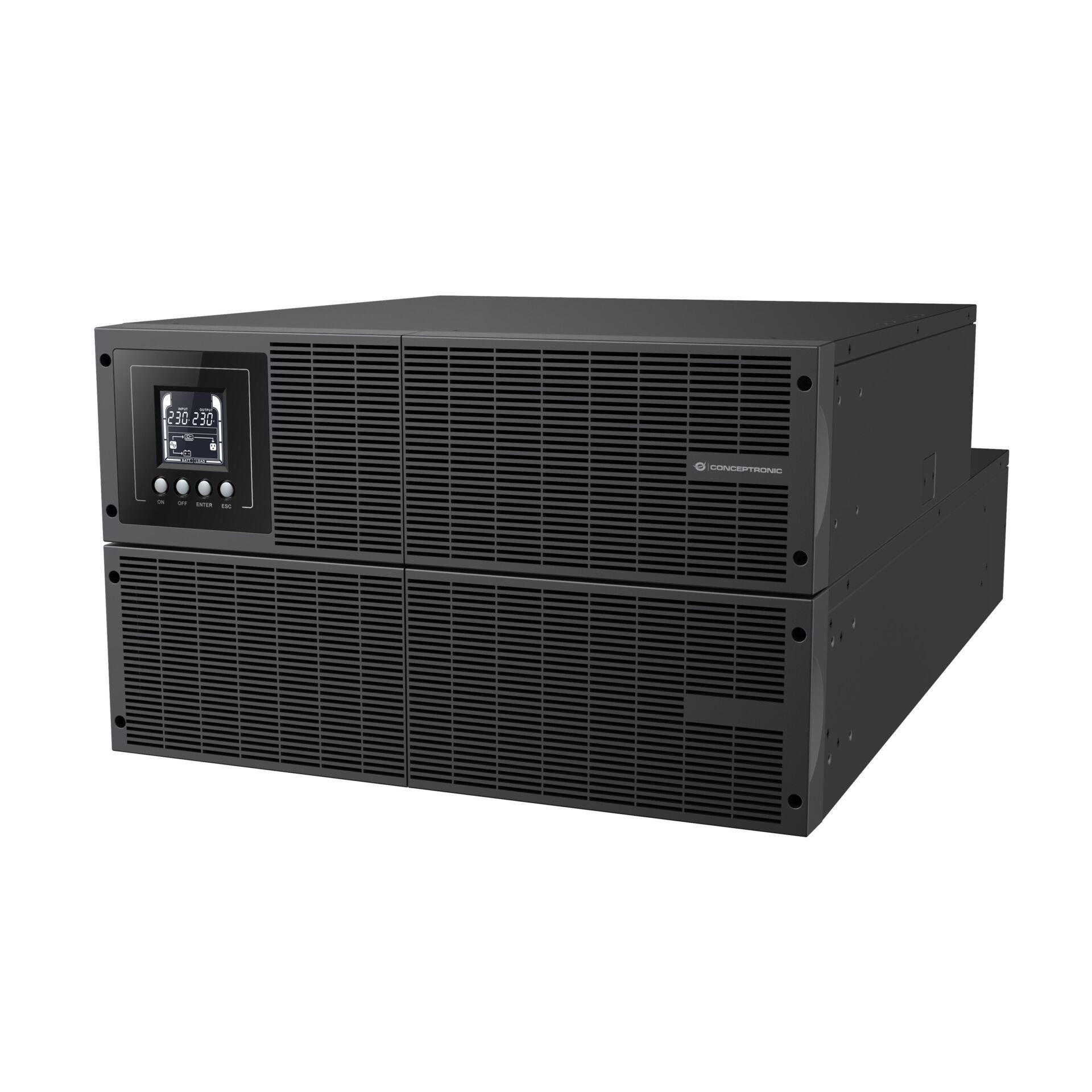 Conceptronic ZEUS51E6K 6000VA 6000W Online Rack/Tower UPS -
