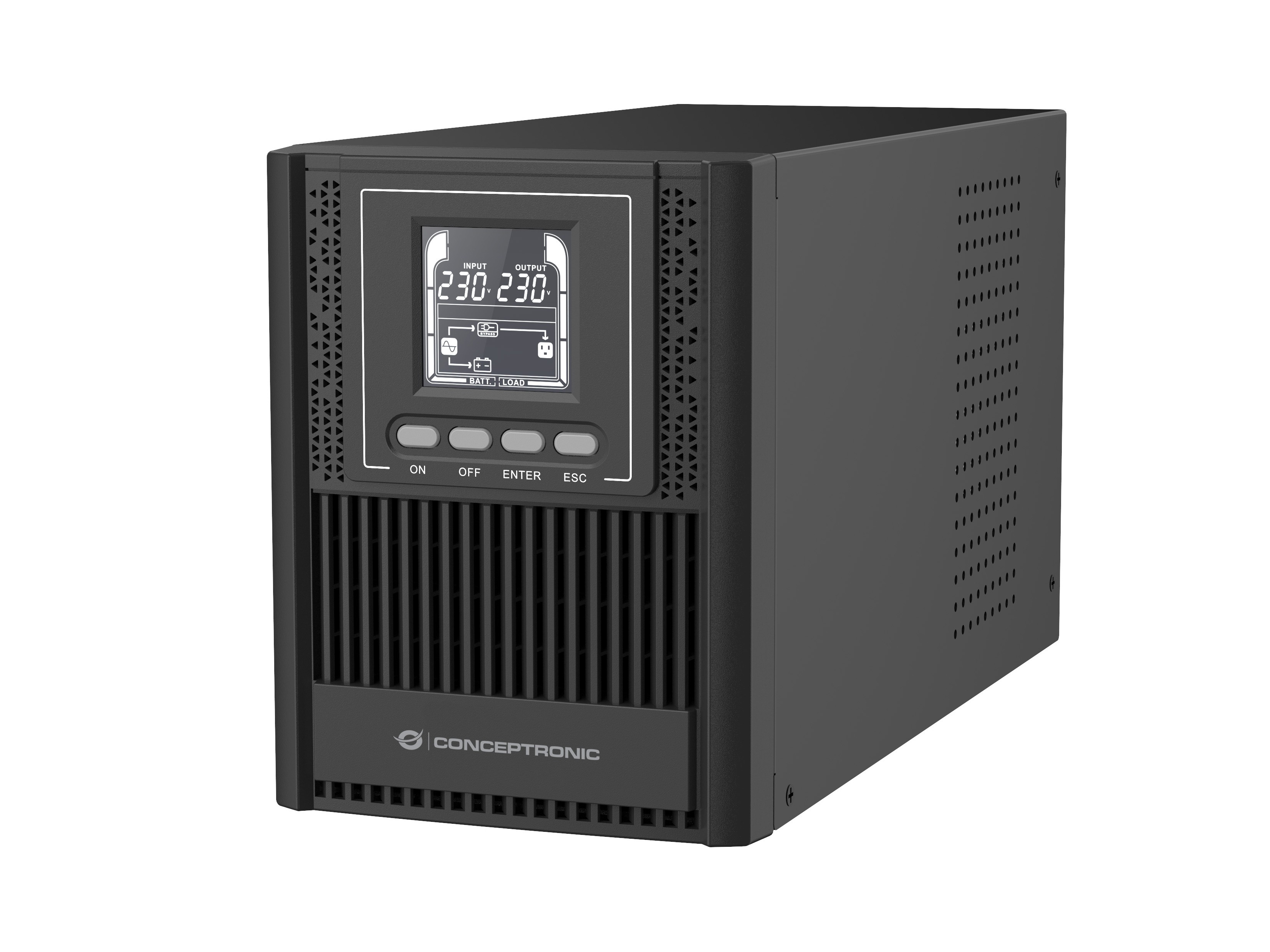 Conceptronic ZEUS52E1K 1000VA 900W Online Tower UPS, IEC -