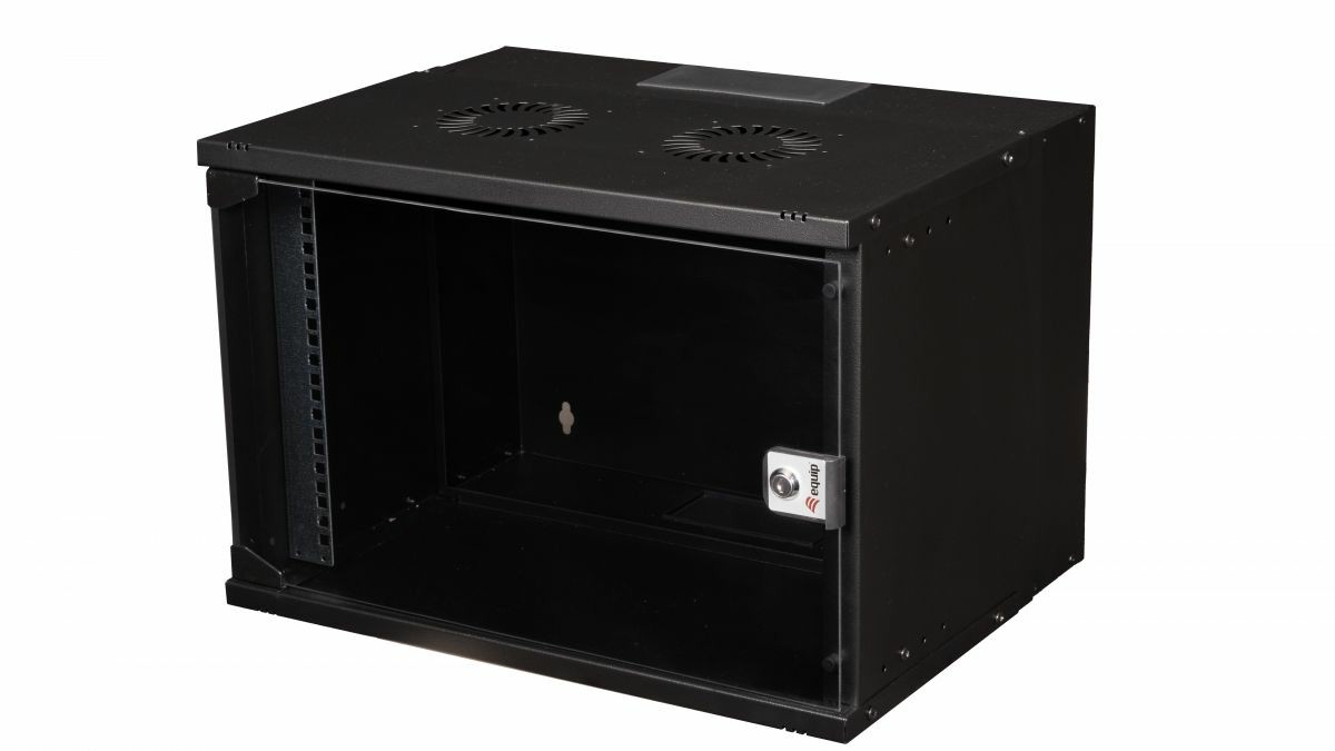 Equip Eco Mount 19' Cabinet, 07U, 540X400MM, RAL9005 Black - Equip