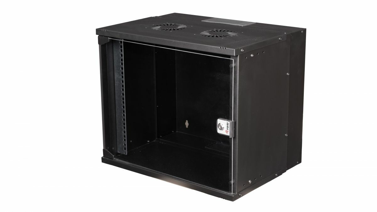 Equip 19" Wandgehäuse Glastür ECO 540x400mm 9U schwarz