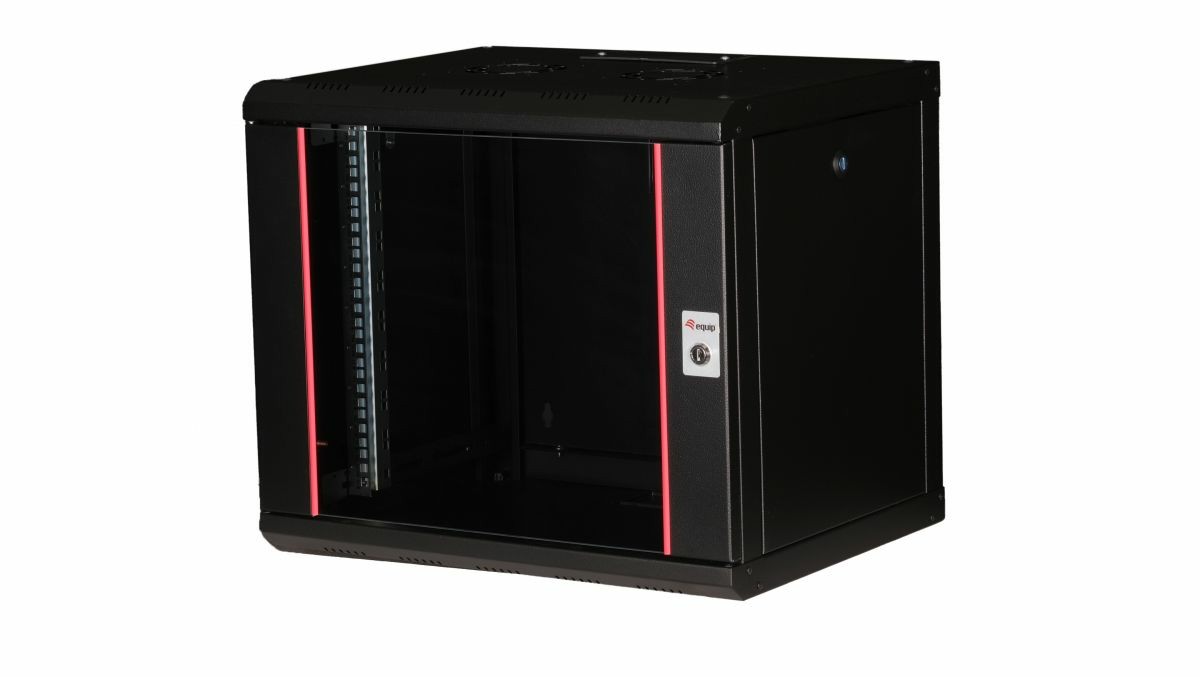 Equip 19" Netzwerkschrank Glastür PM 600x450mm 9HE schwarz