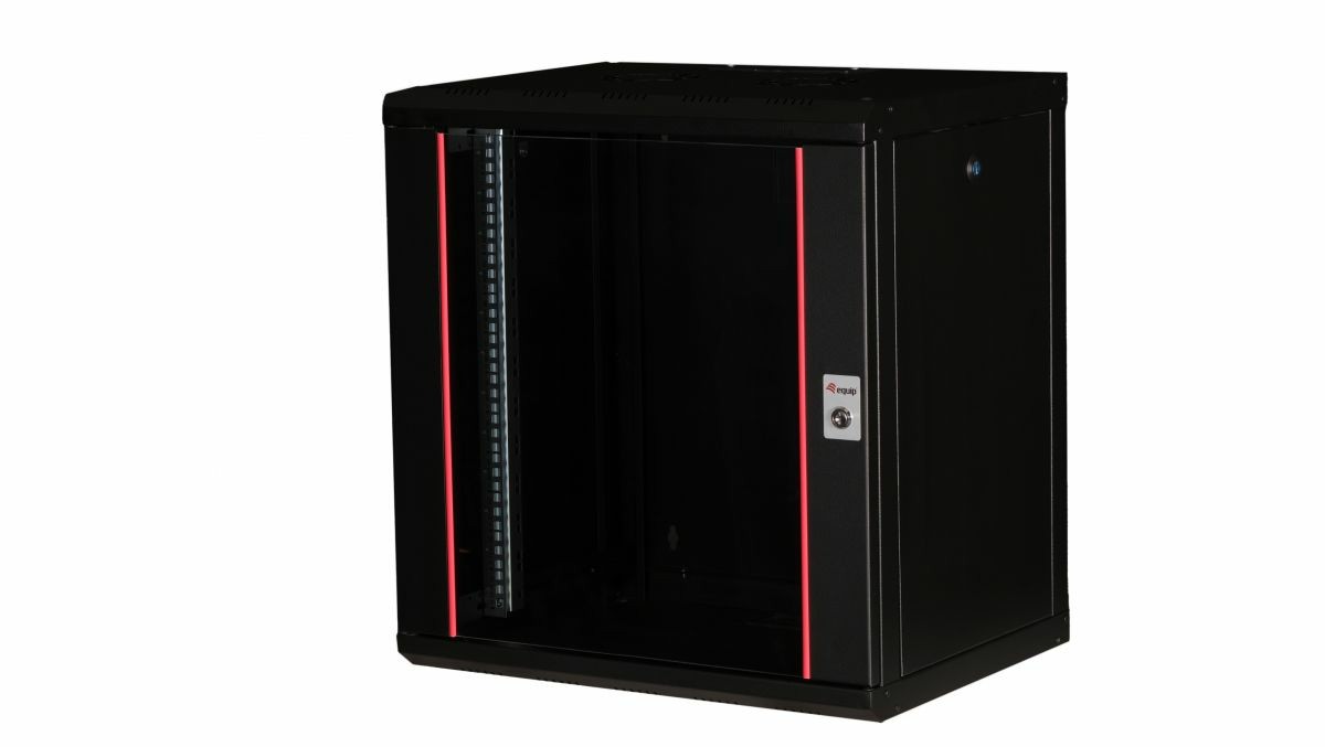 Equip Pro Mount 19' Cabinet, 12U, 600X450MM, RAL9005 Black - Equip