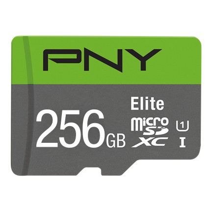 PNY Elite 256 Go MicroSDXC UHS-I Classe 10 - PNY Elite, 256 Go,