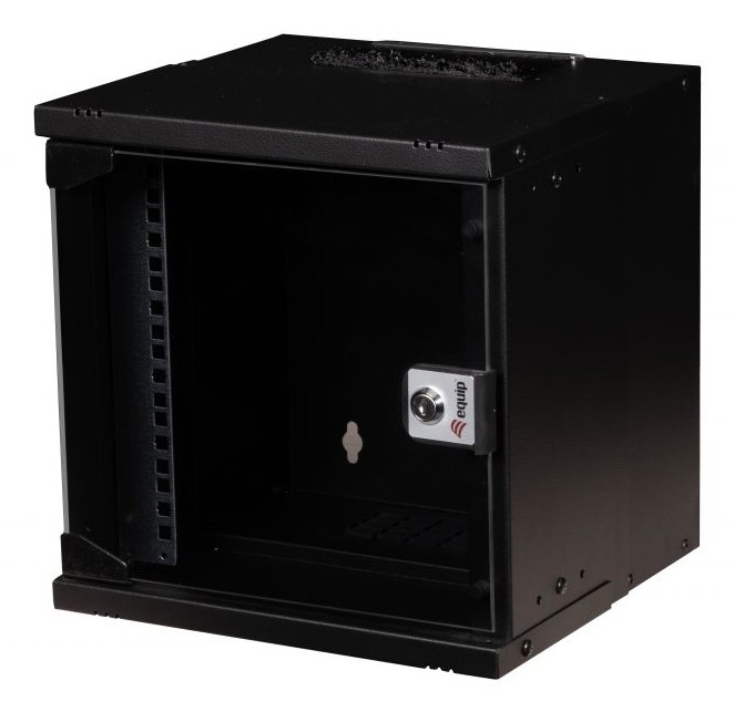 Equip EWM-06-3030-B rack cabinet 6U Wall mounted rack Black - Equip