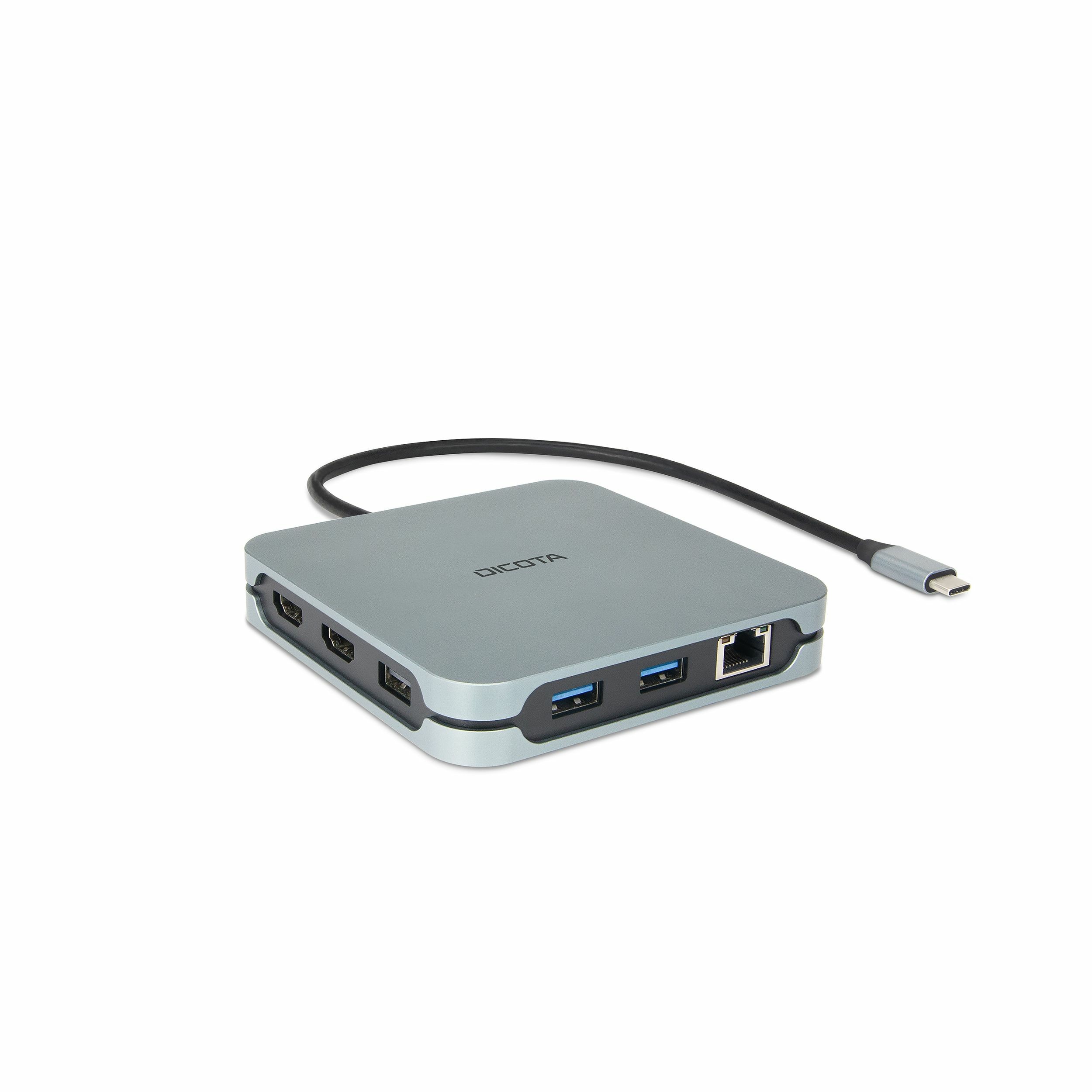 Dicota USB-C 10-in-1 Docking Station 8K HDMI PD 100W silver