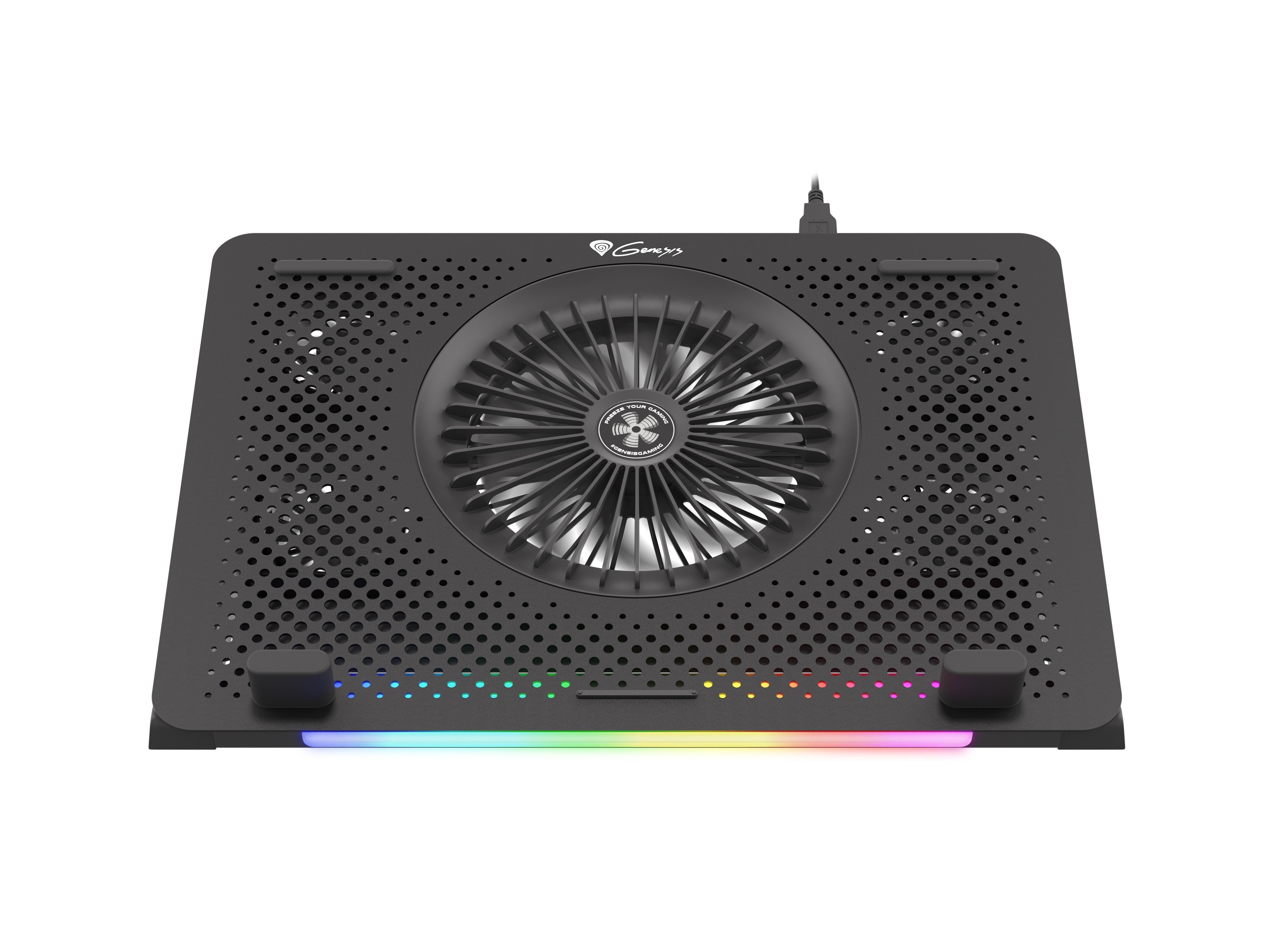 GENESIS Oxid 450 laptop cooling pad 39.6 cm (15.6") 2400 RPM Black -