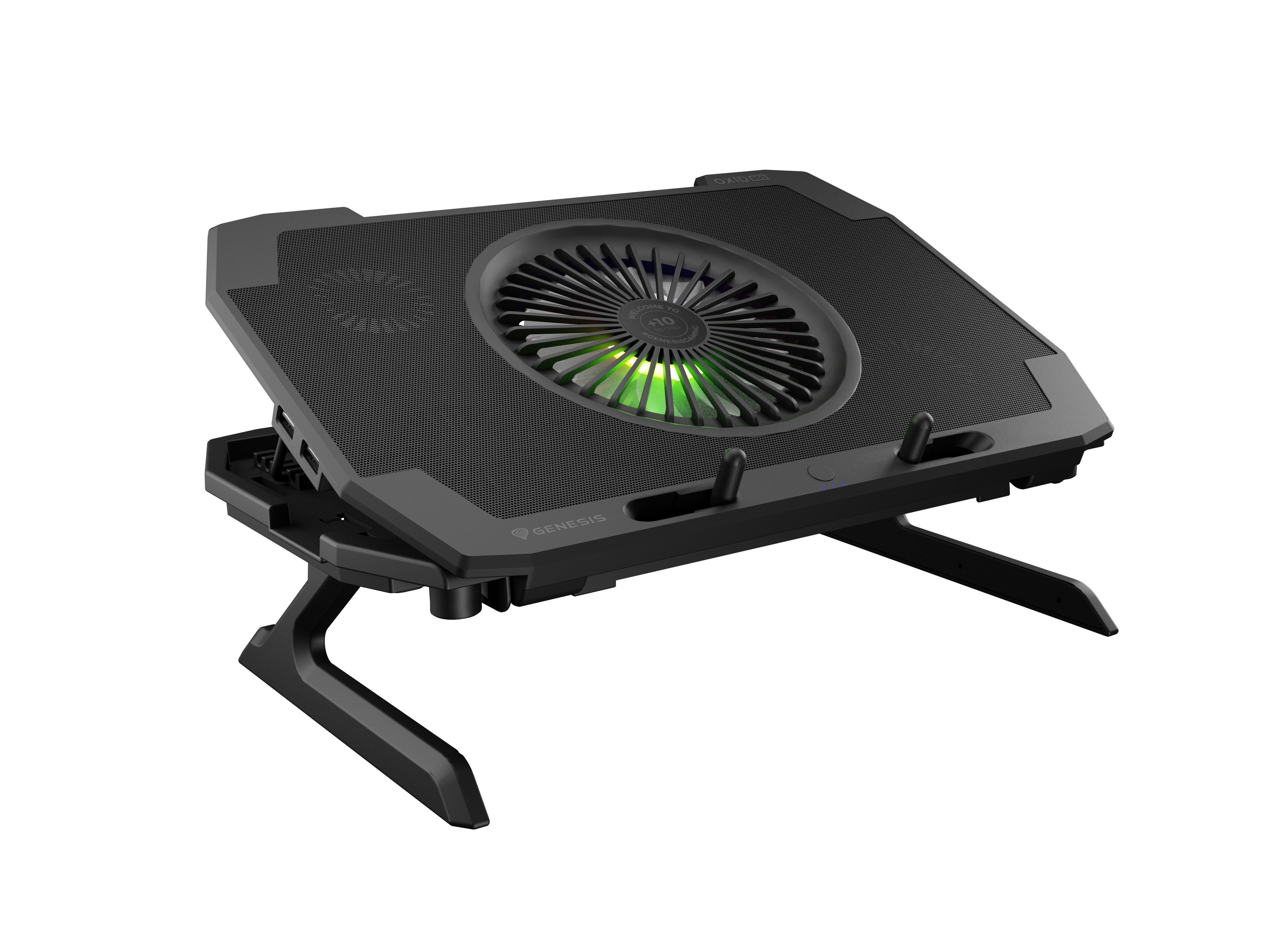 GENESIS Oxid 850 laptop cooling pad 43.9 cm (17.3") 2500 RPM Black -