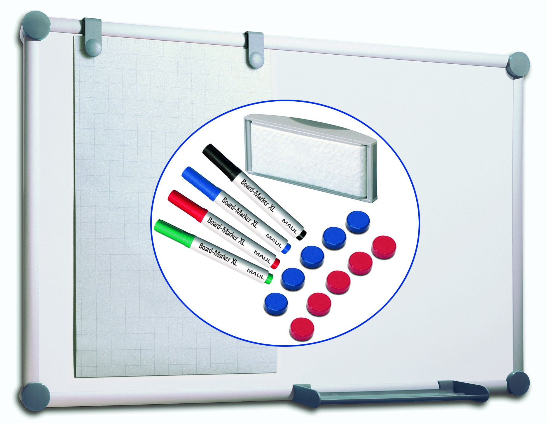 MAUL 2000 MAULpro whiteboard 900 x 600 mm Plastic Magnetic - MAUL