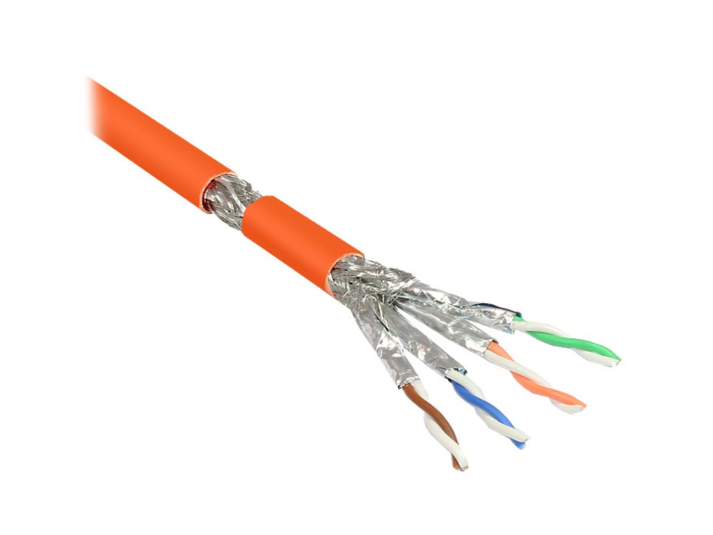 Alcasa Cat7, 50m networking cable Orange S/FTP (S-STP) - Alcasa Cat7,