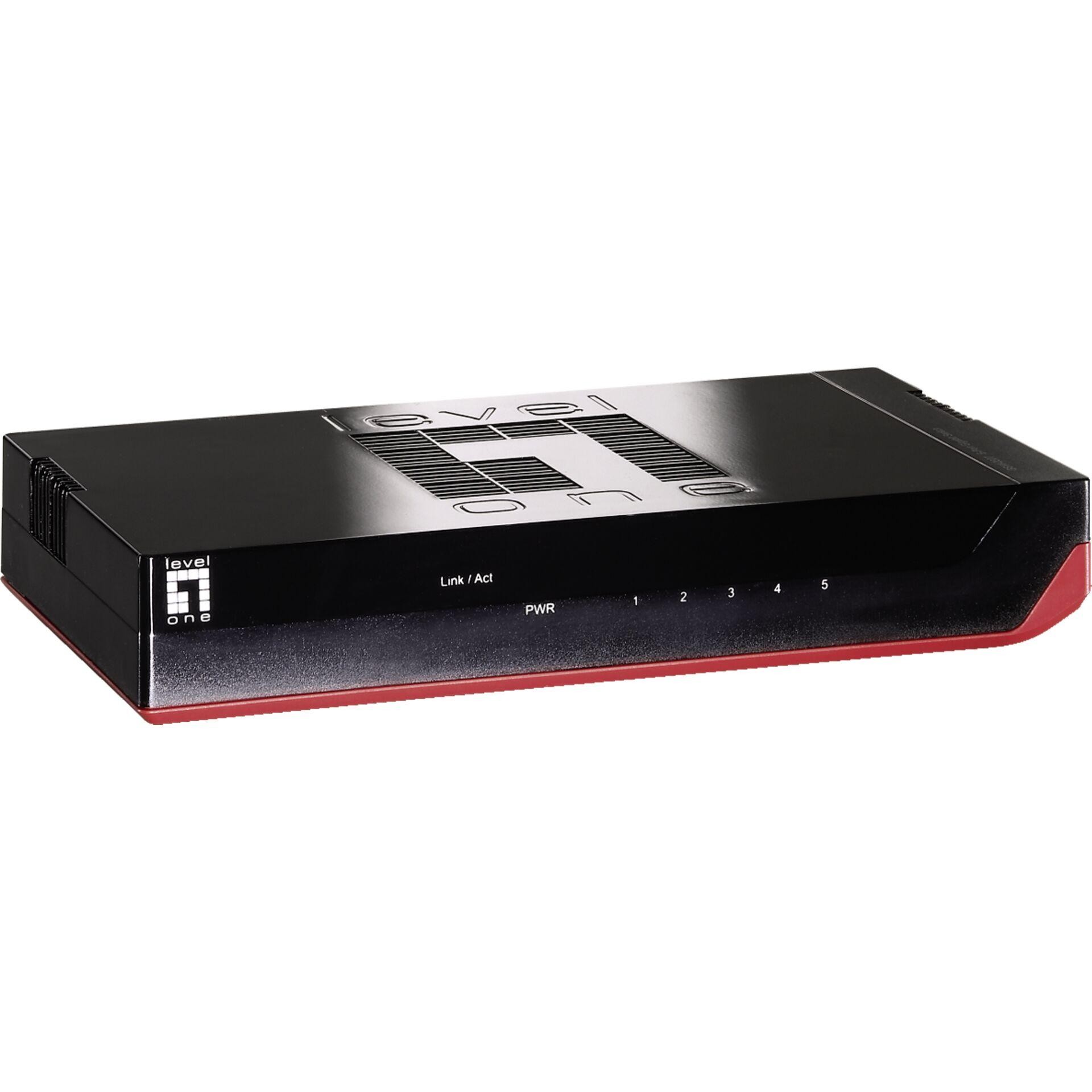 LevelOne 5-Port Gigabit Ethernet Switch - LevelOne 5-Port Gigabit
