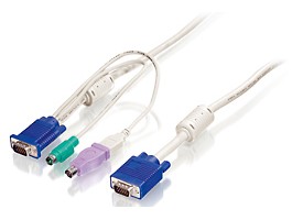 LevelOne ACC-2103 câble kvm Blanc 5 m - LevelOne ACC-2103, 5 m,