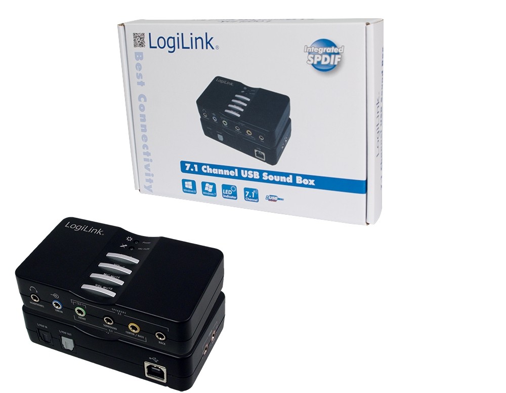 LogiLink USB Sound Box Dolby 7.1 8-Channel 7.1 channels - LogiLink